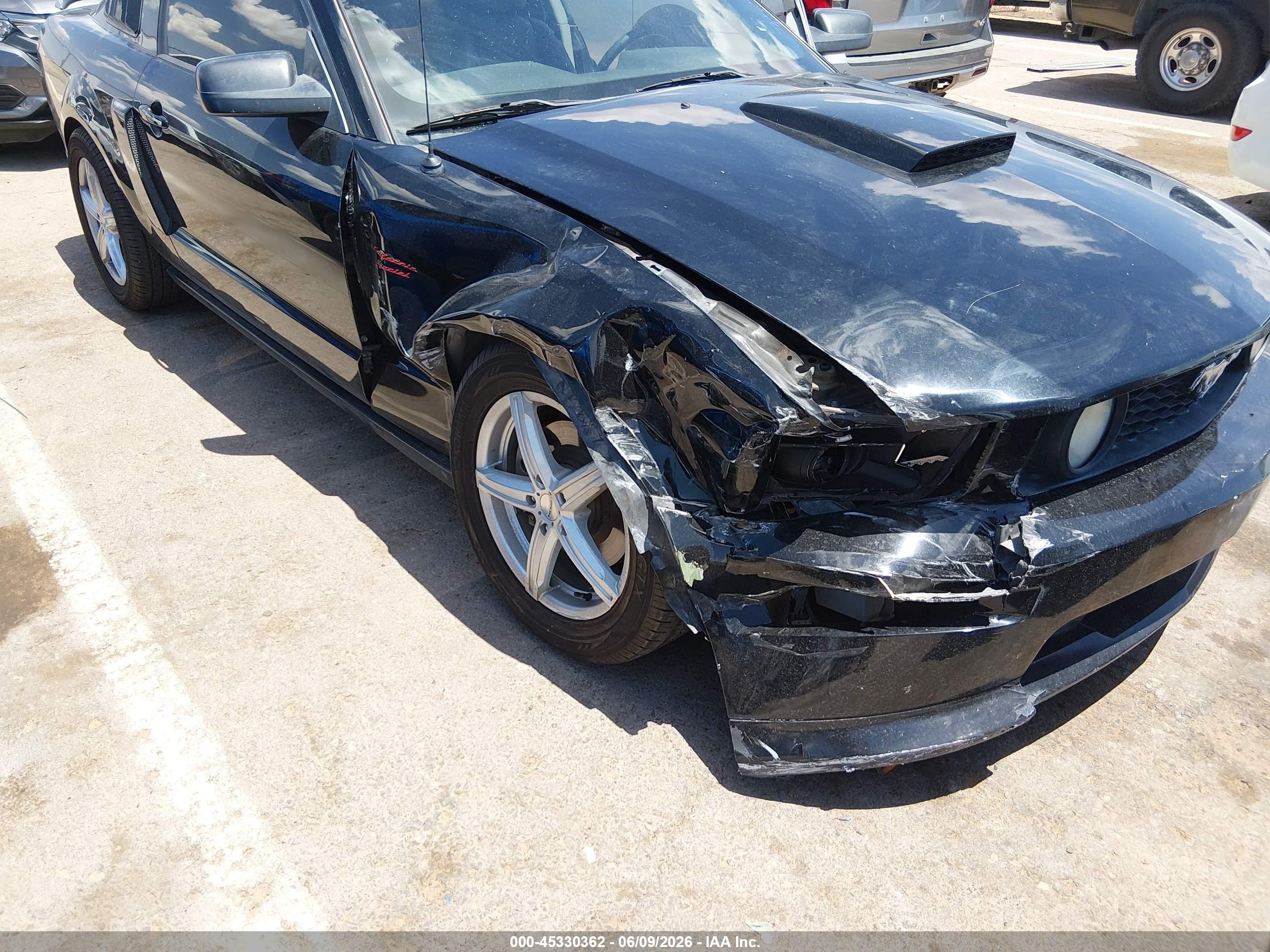 2008 Ford Mustang Gt Premium Black vin: 1ZVHT82H885126131