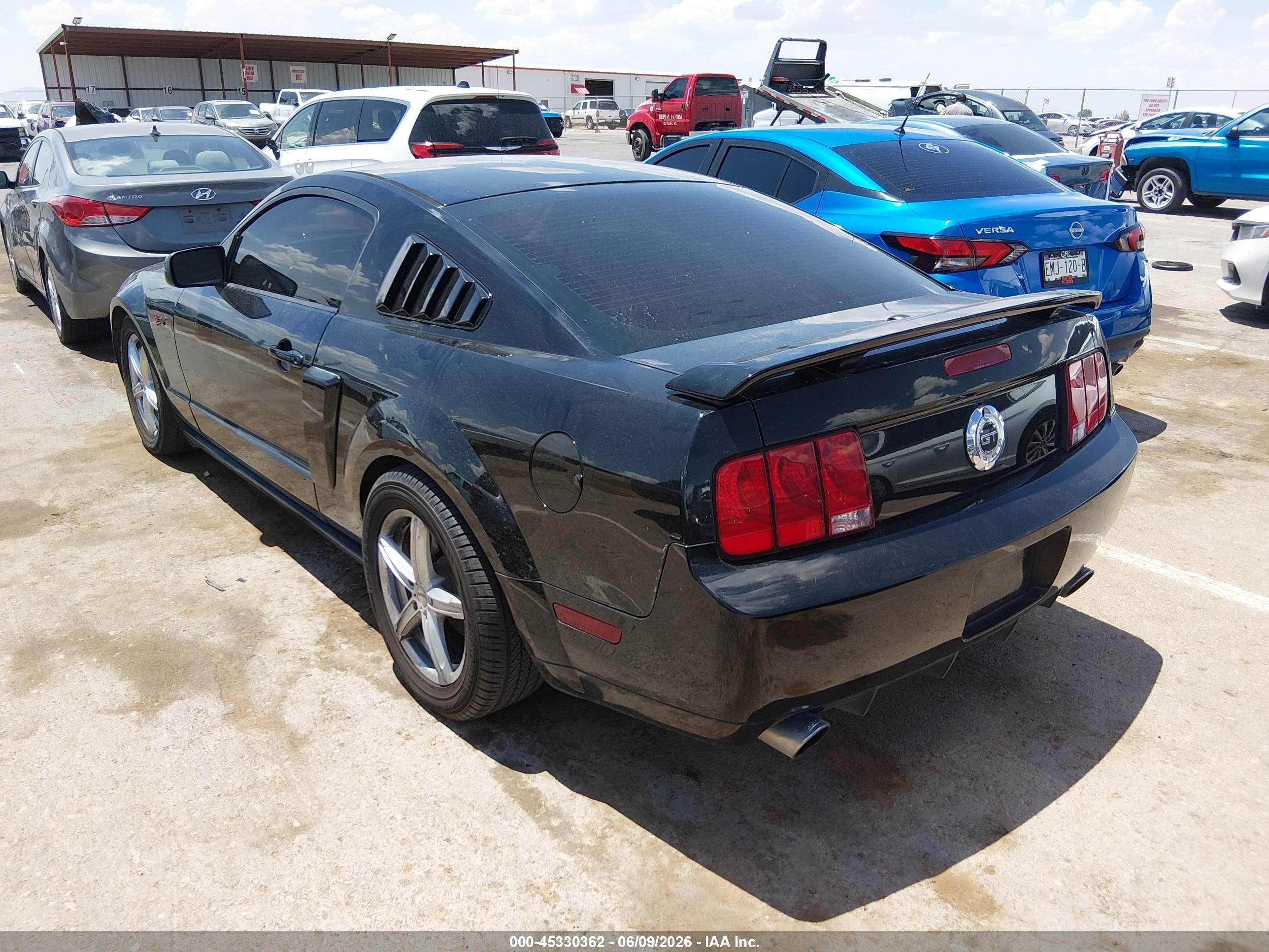 2008 Ford Mustang Gt Premium Black vin: 1ZVHT82H885126131
