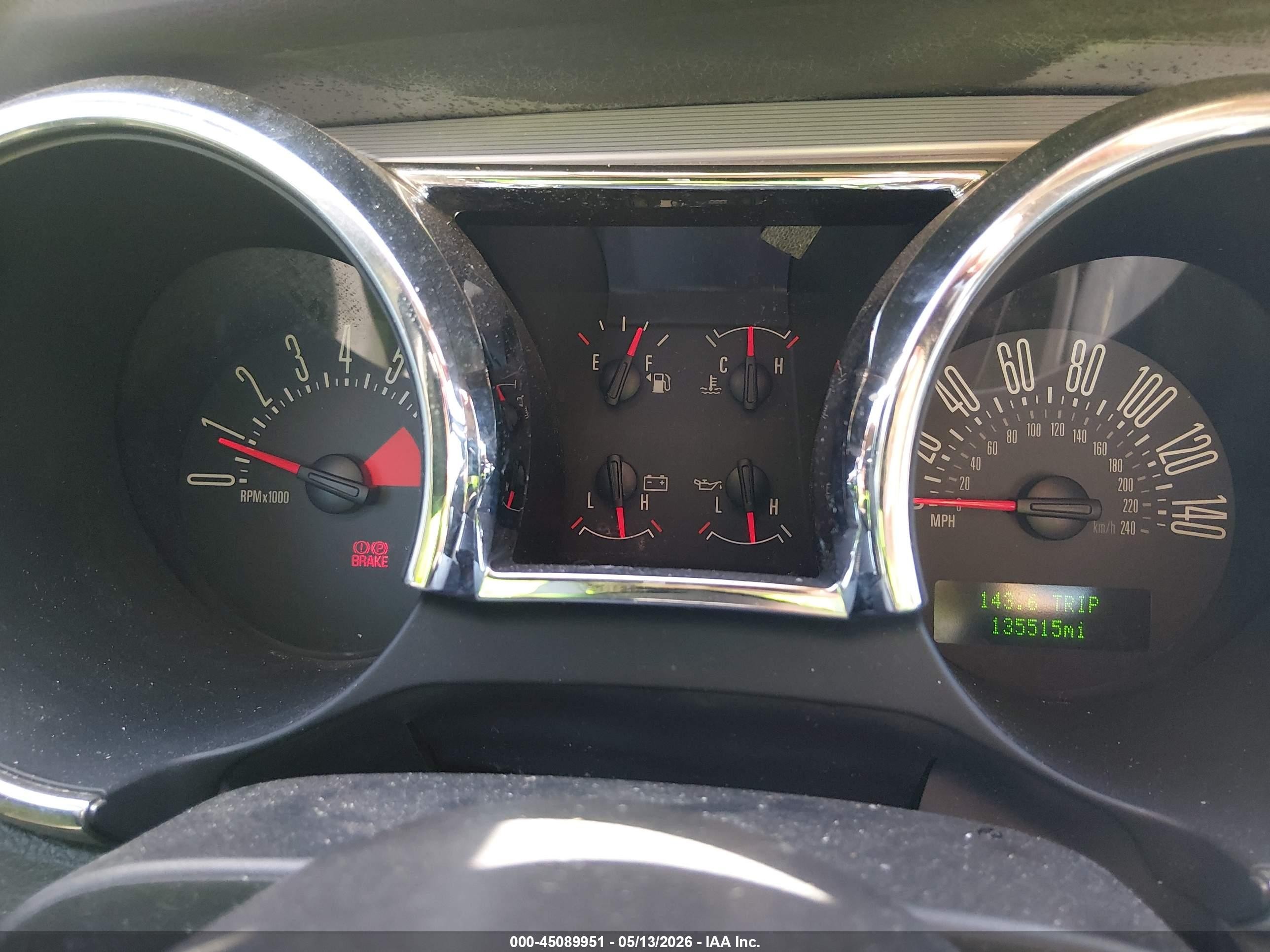 2006 Ford Mustang Gt Red vin: 1ZVHT82H965127947