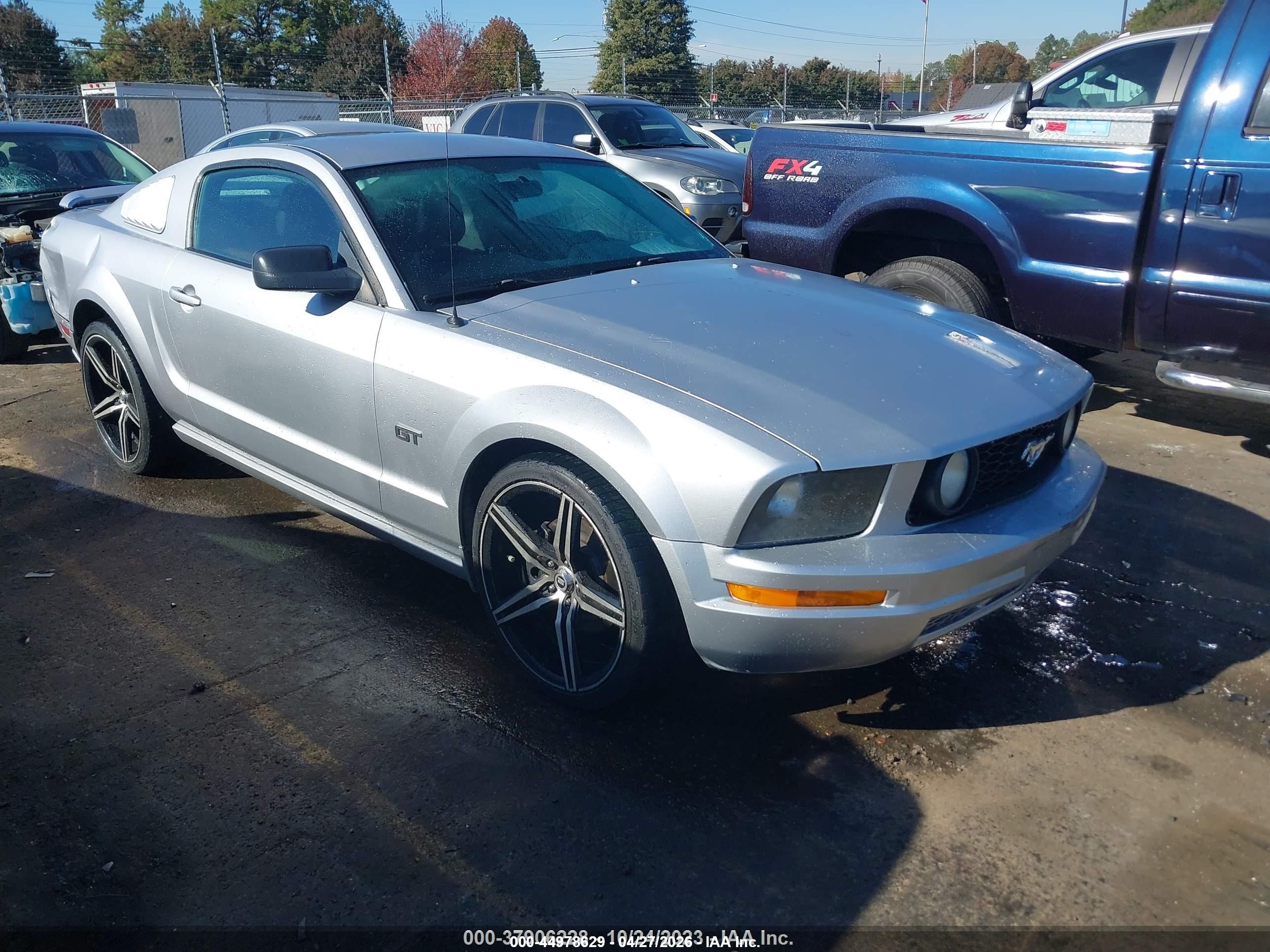 2006 Ford Mustang Gt Серебряный vin: 1ZVHT82H965218149