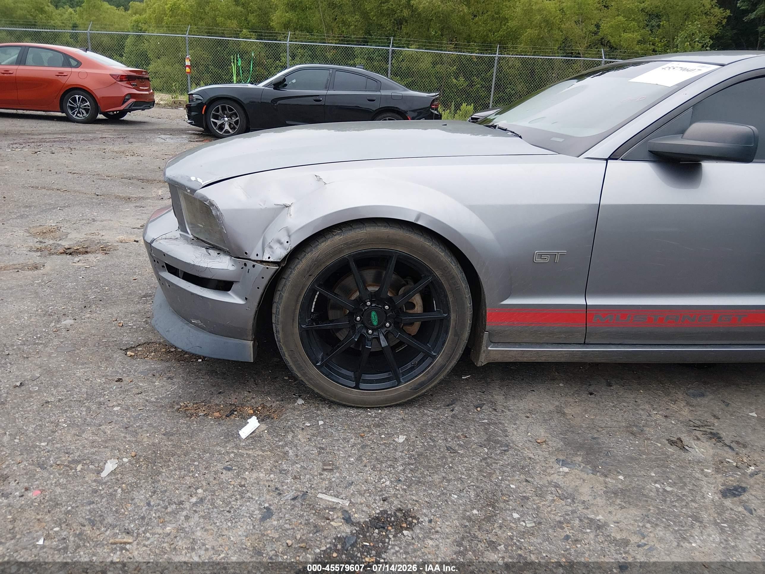 2007 Ford Mustang Gt Deluxe/gt Premium Gray vin: 1ZVHT82H975196039