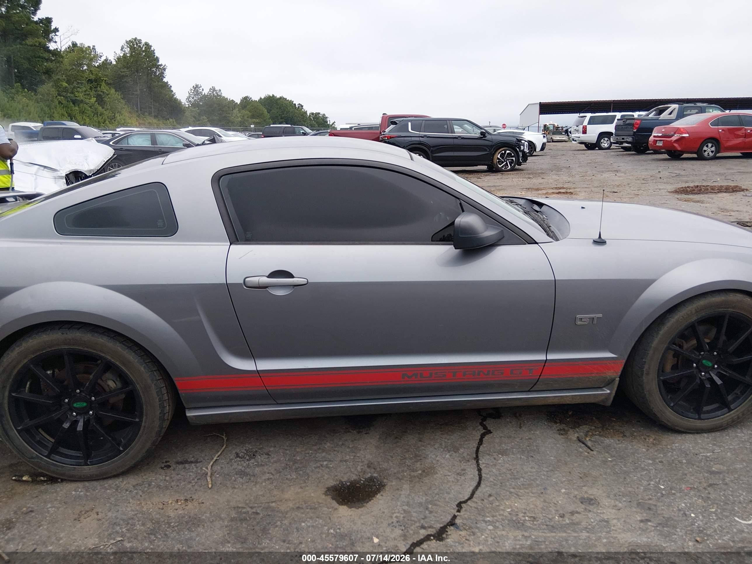 2007 Ford Mustang Gt Deluxe/gt Premium Gray vin: 1ZVHT82H975196039