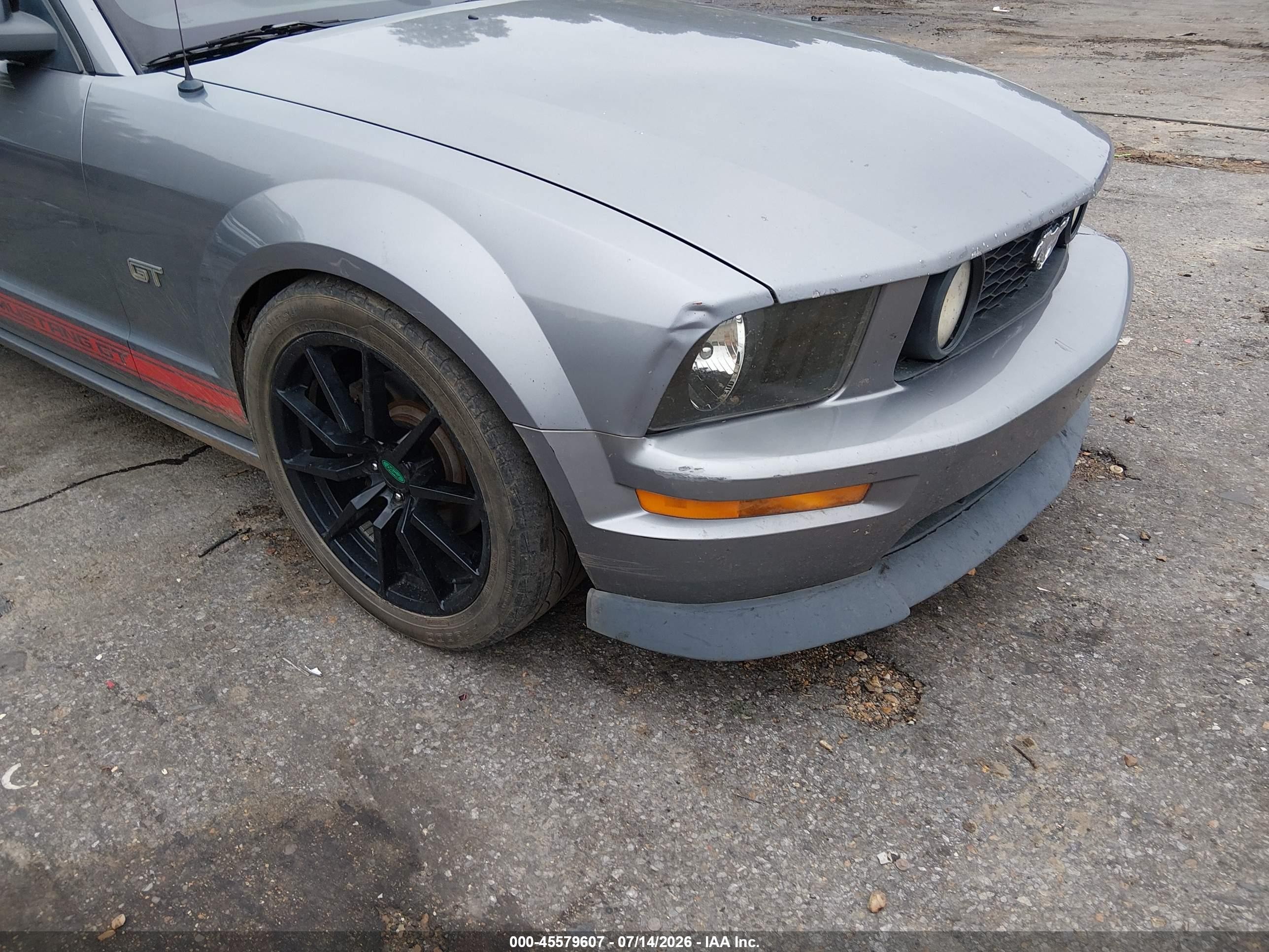 2007 Ford Mustang Gt Deluxe/gt Premium Gray vin: 1ZVHT82H975196039