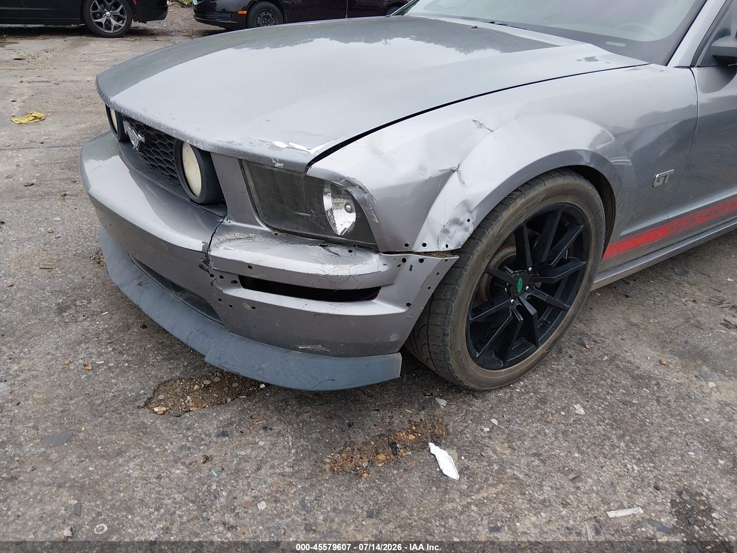 2007 Ford Mustang Gt Deluxe/gt Premium Gray vin: 1ZVHT82H975196039