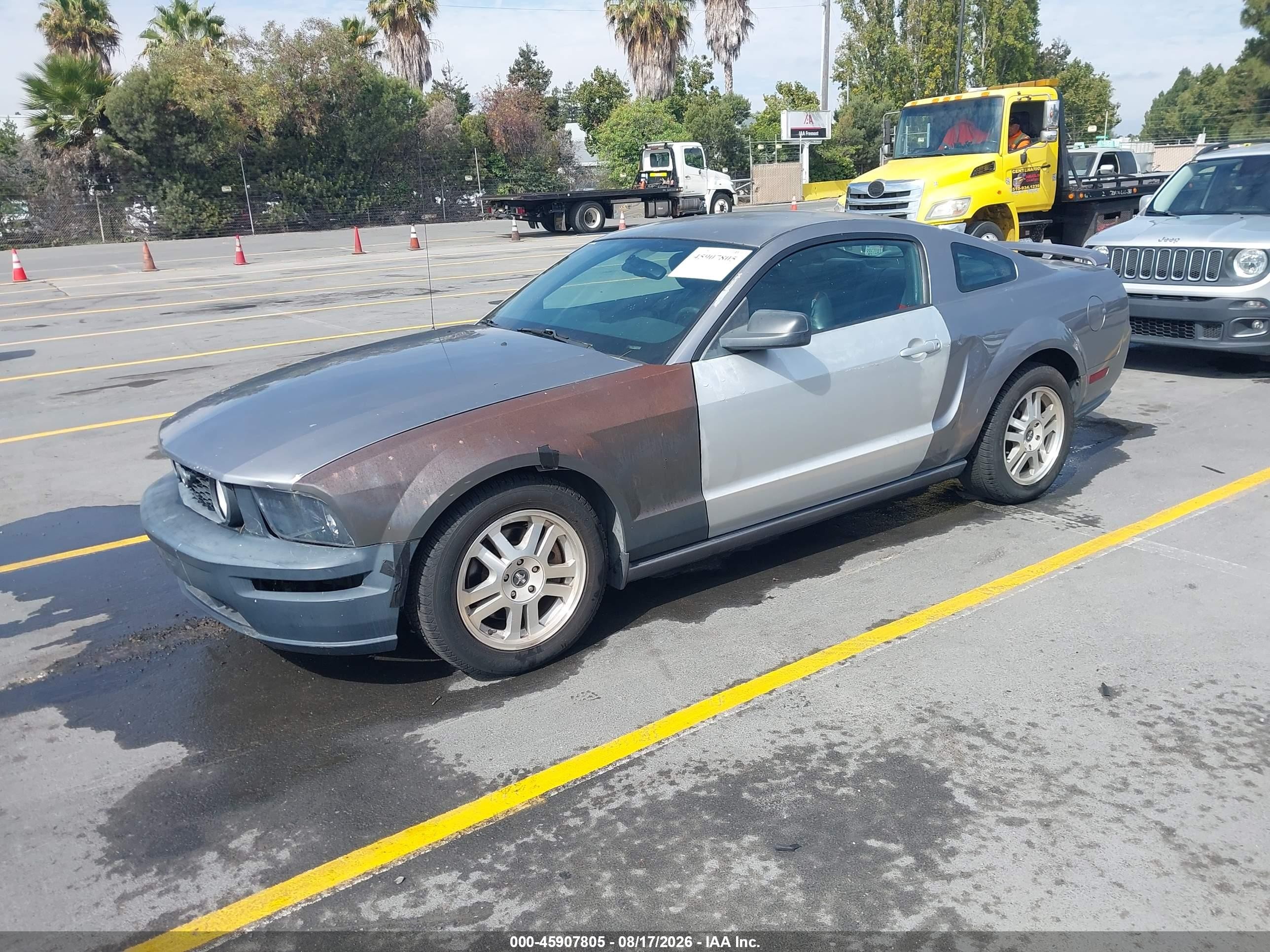 2007 Ford Mustang Gt Deluxe/gt Premium Gray vin: 1ZVHT82H975212613