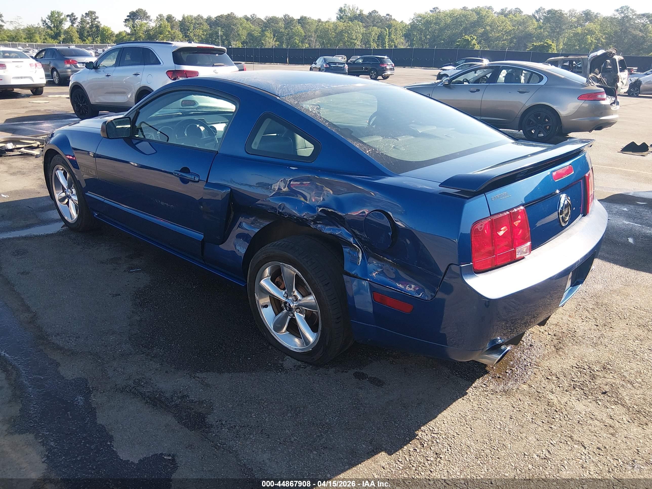 2008 Ford Mustang Gt Deluxe/gt Premium Синий vin: 1ZVHT82H985133377