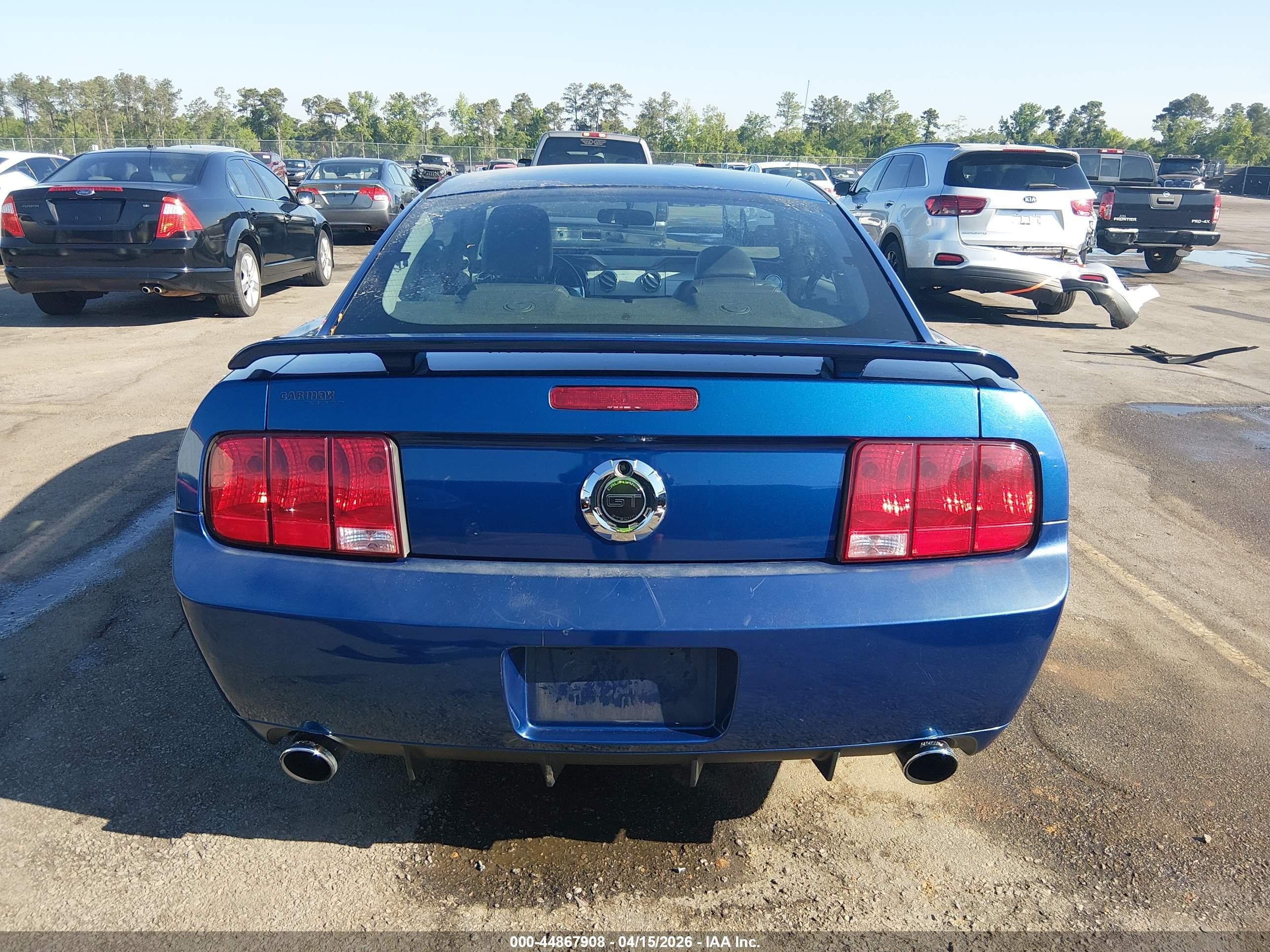 2008 Ford Mustang Gt Deluxe/gt Premium Синий vin: 1ZVHT82H985133377