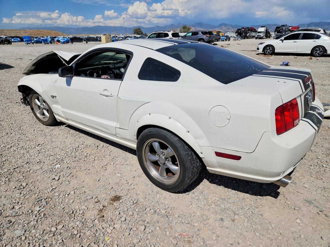 2008 Ford Mustang Gt White vin: 1ZVHT82H985198519