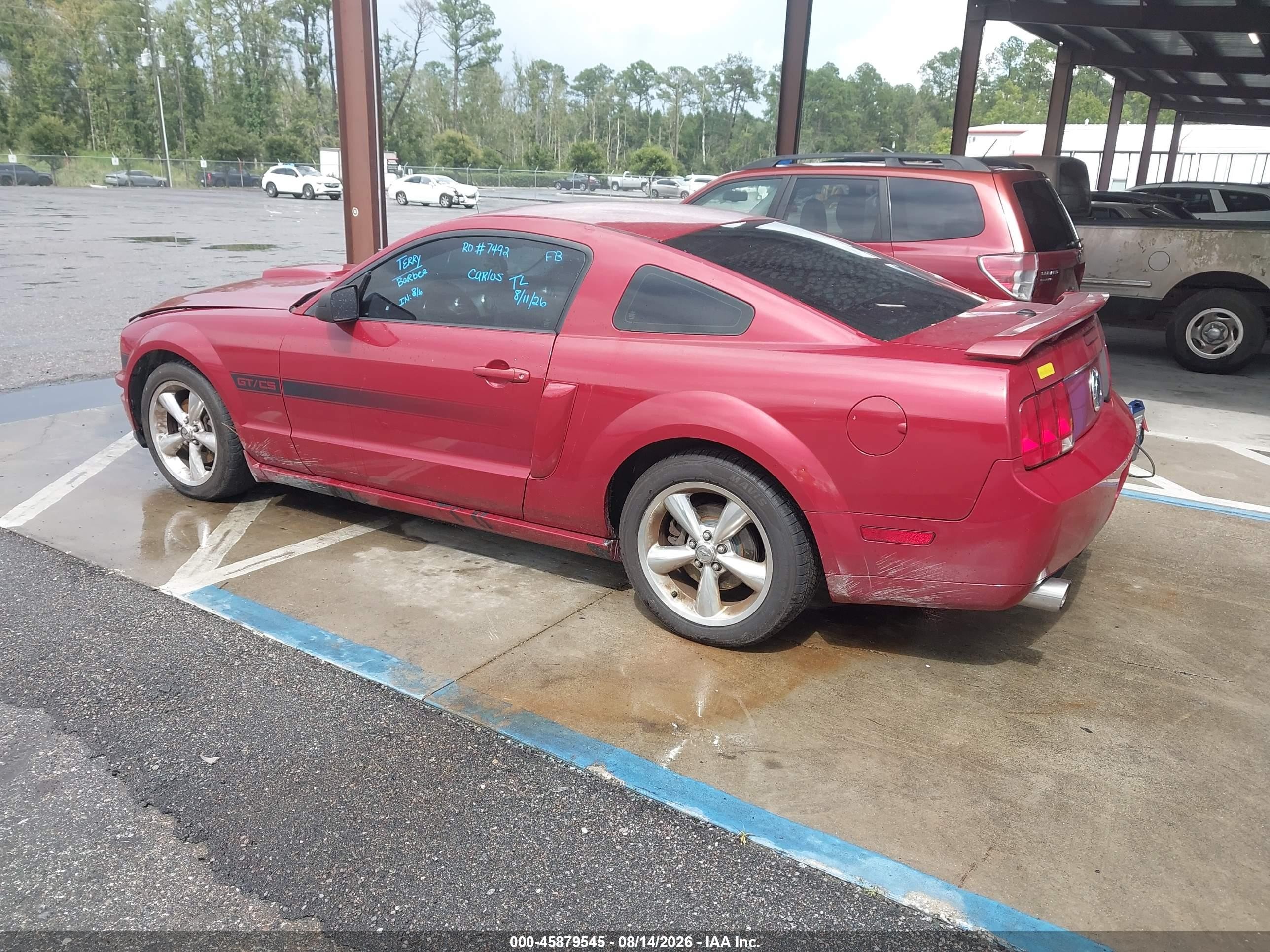 2009 Ford Mustang Gt Premium Red vin: 1ZVHT82H995106262