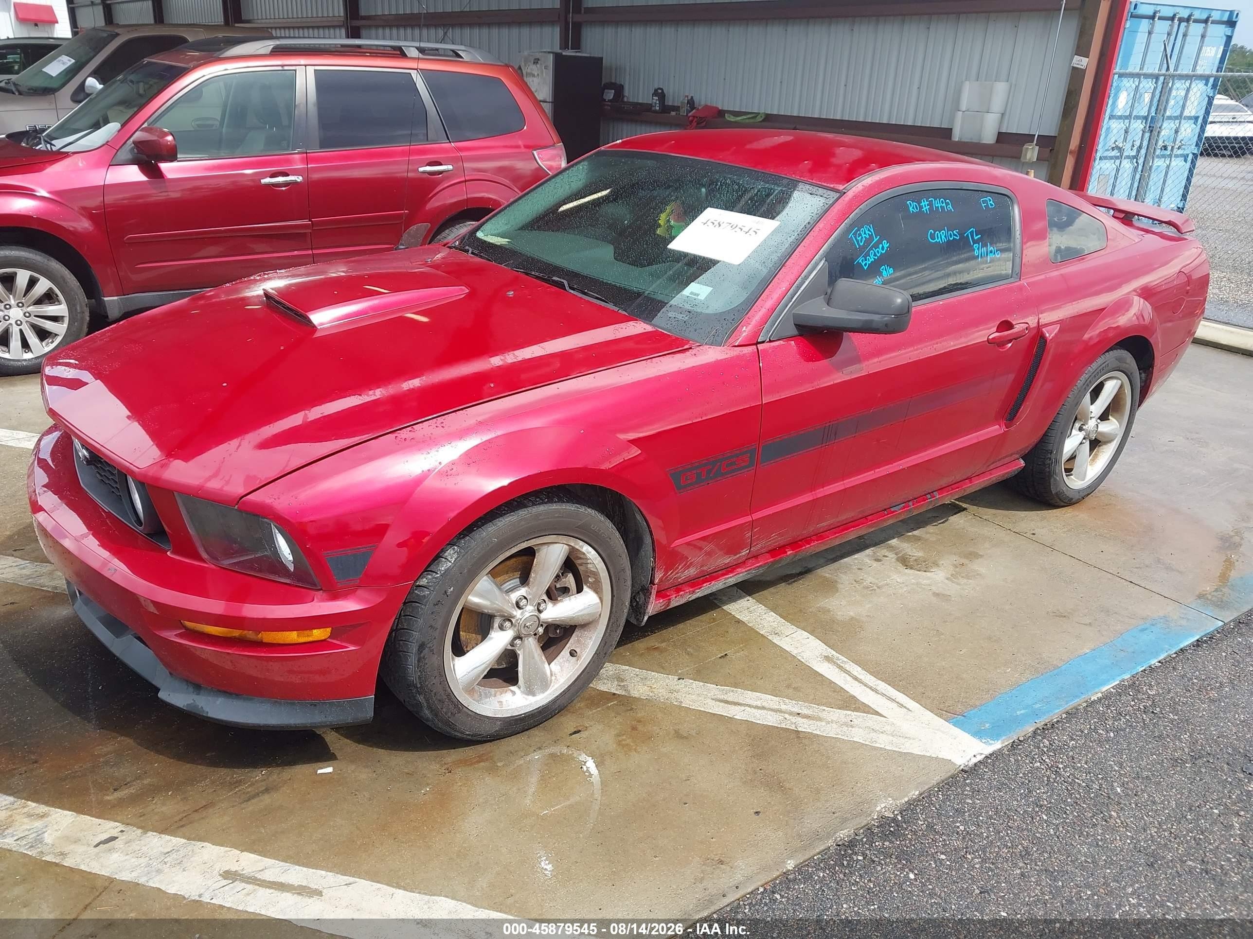 2009 Ford Mustang Gt Premium Red vin: 1ZVHT82H995106262