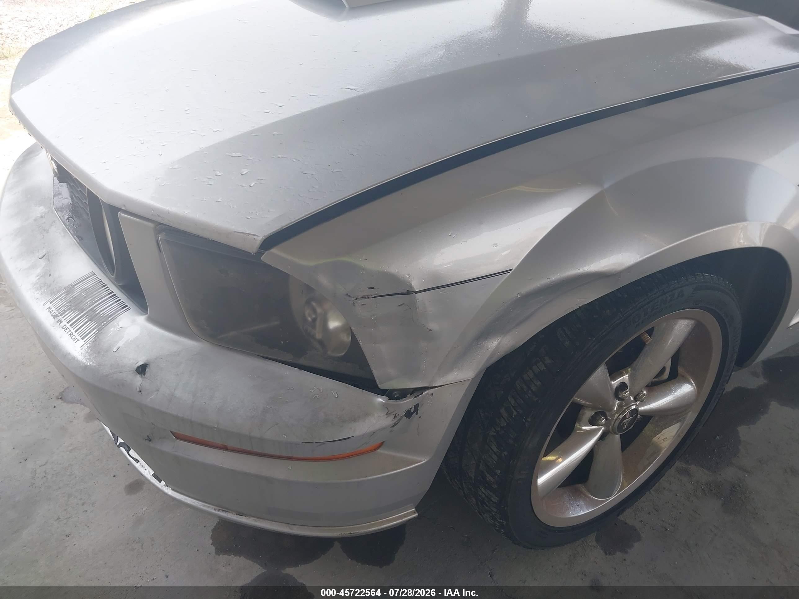 2009 Ford Mustang Gt Premium Silver vin: 1ZVHT82H995116676