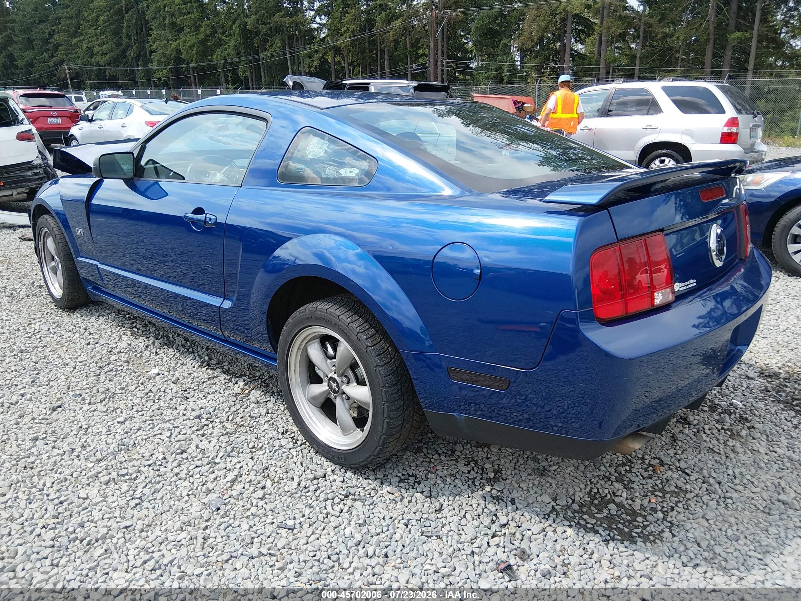 2006 Ford Mustang Gt Blue vin: 1ZVHT82HX65167566