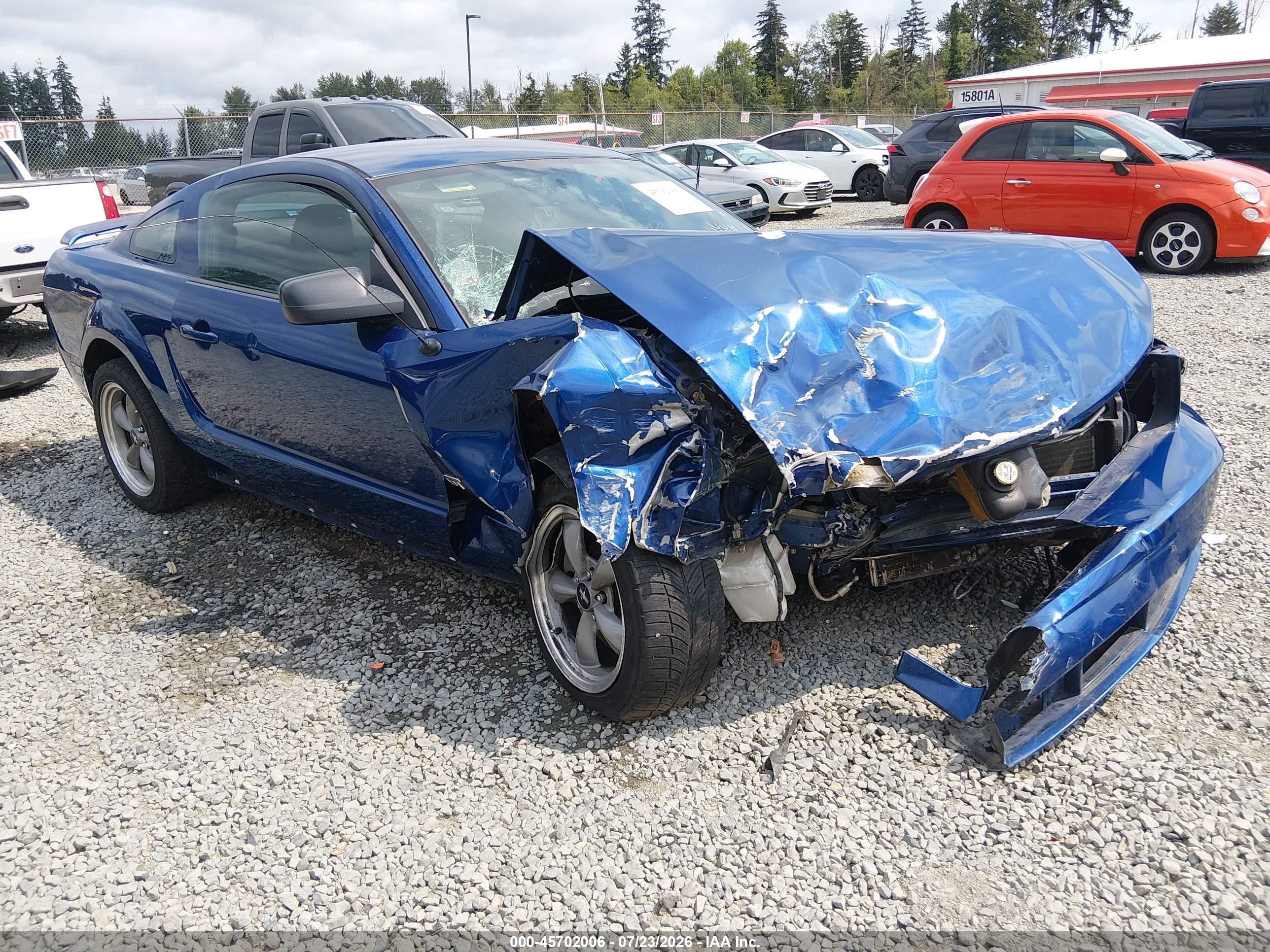 2006 Ford Mustang Gt Blue vin: 1ZVHT82HX65167566