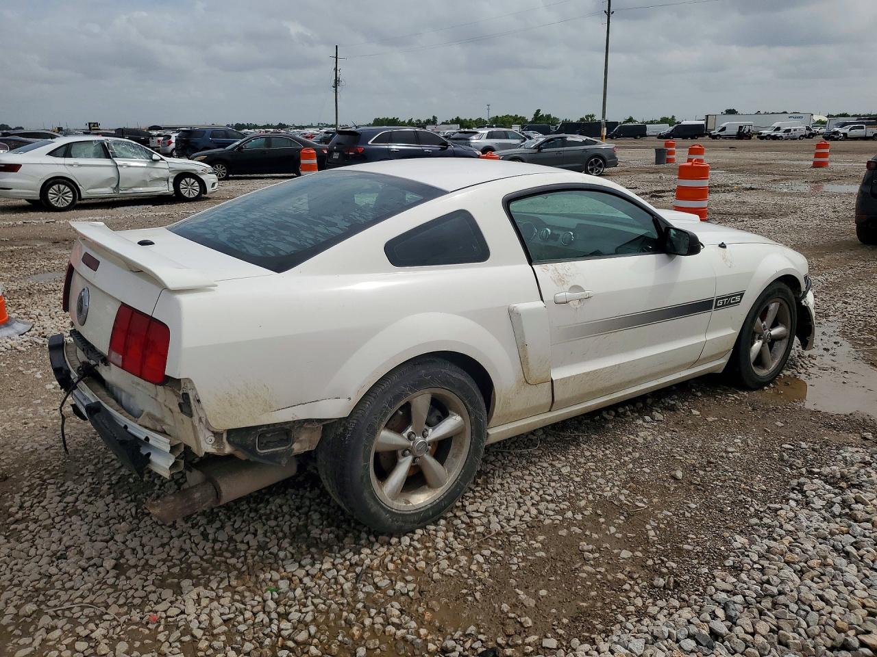 2008 Ford Mustang Gt White vin: 1ZVHT82HX85159695
