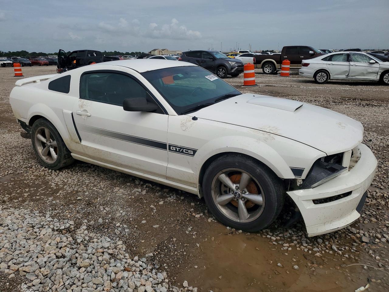 2008 Ford Mustang Gt White vin: 1ZVHT82HX85159695