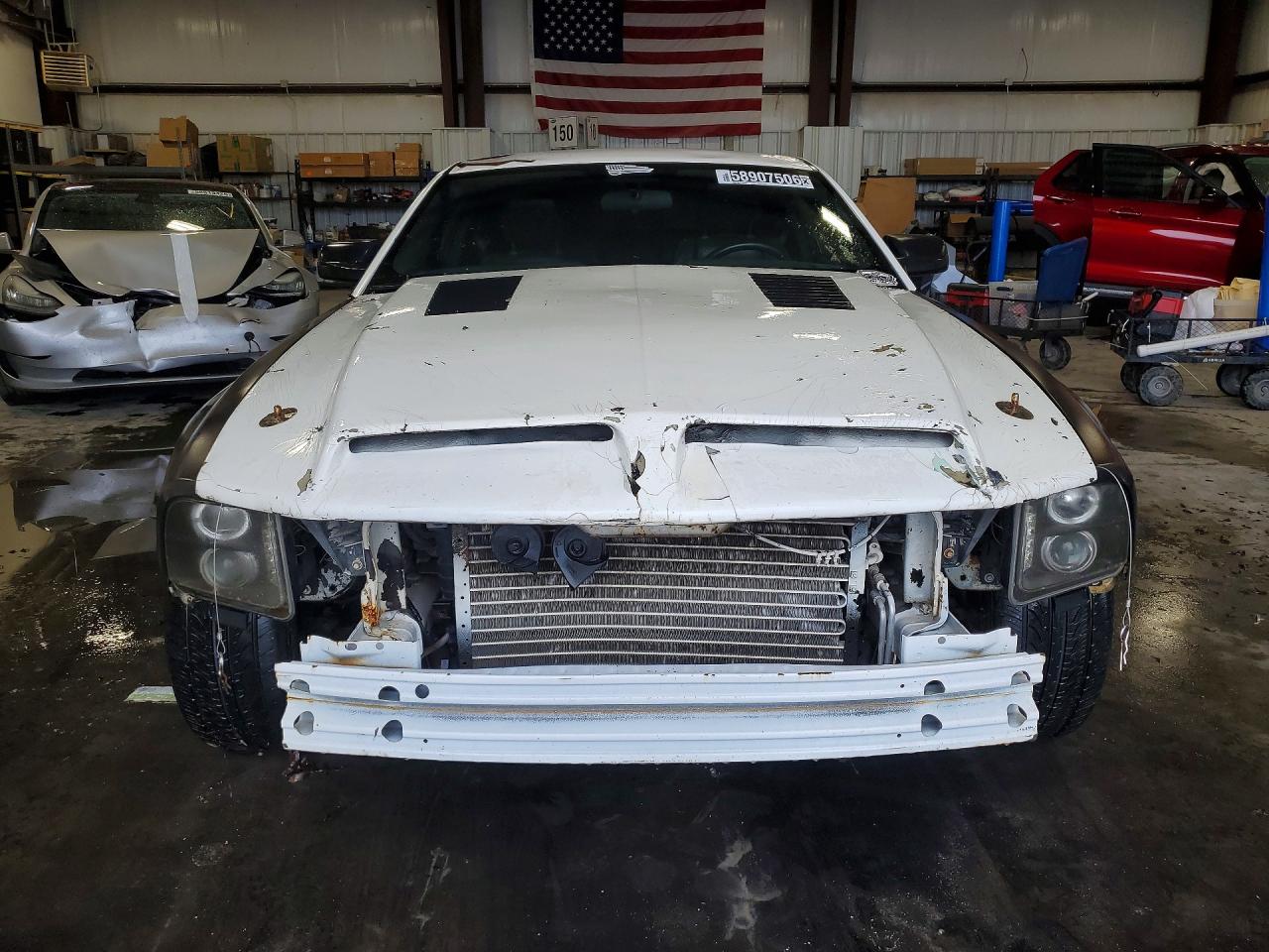 2008 Ford Mustang Gt White vin: 1ZVHT82HX85184256