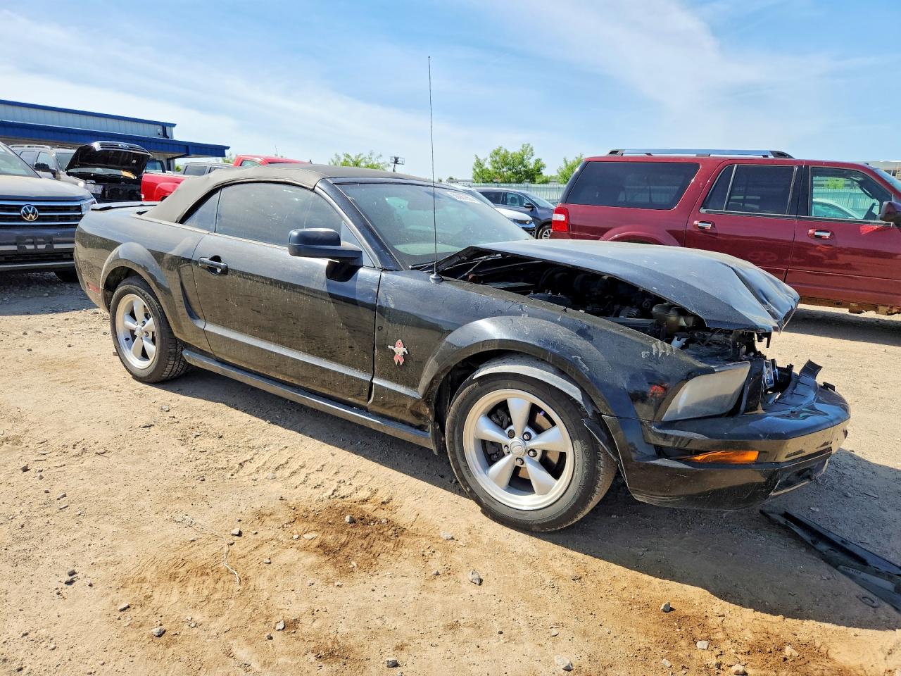 2008 Ford Mustang Black vin: 1ZVHT84N085108791