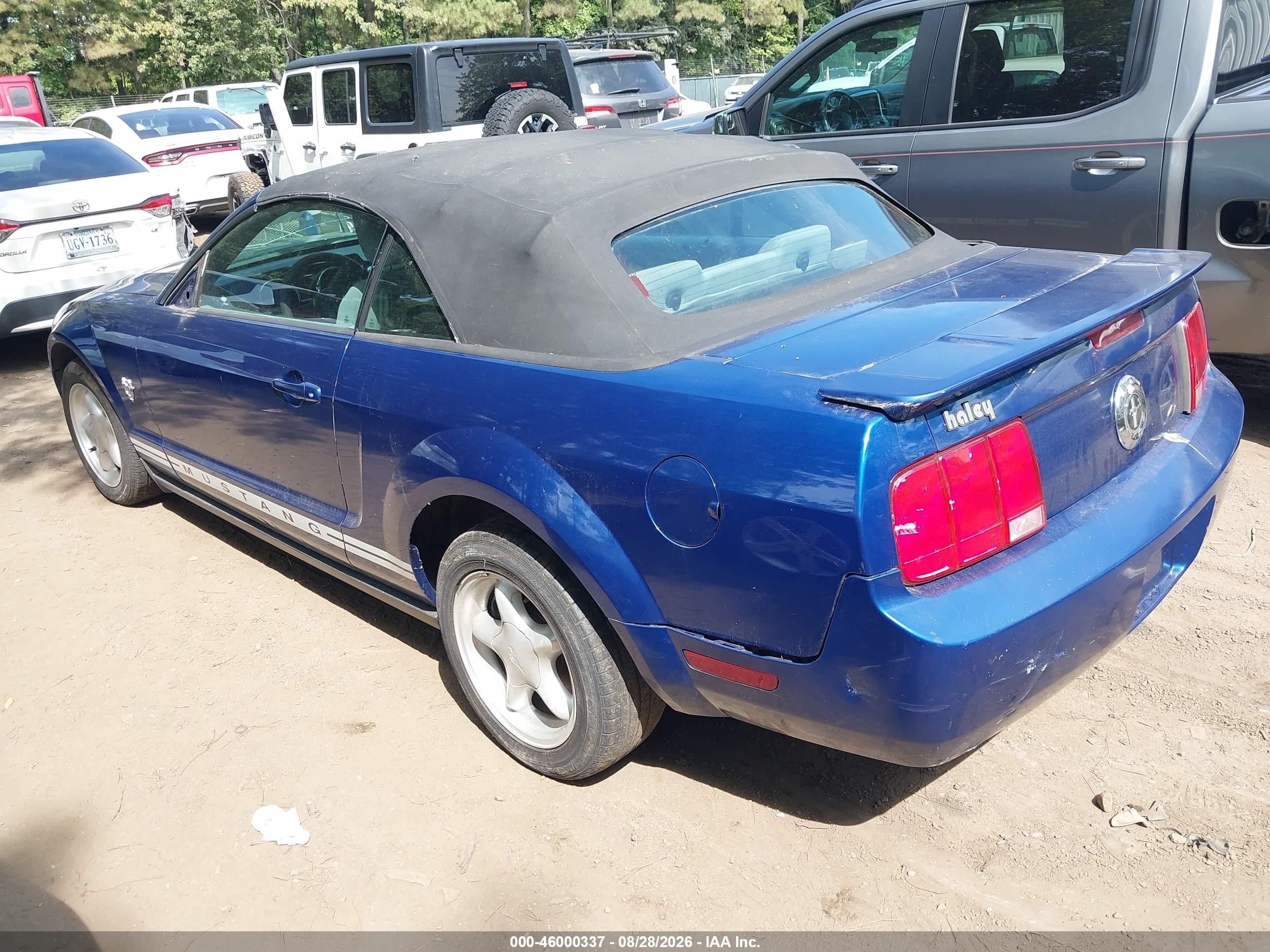 2009 Ford Mustang V6 Blue vin: 1ZVHT84N095131053