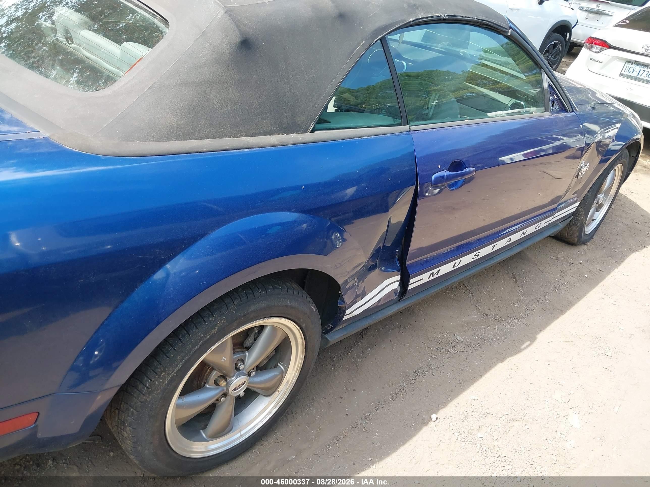 2009 Ford Mustang V6 Blue vin: 1ZVHT84N095131053
