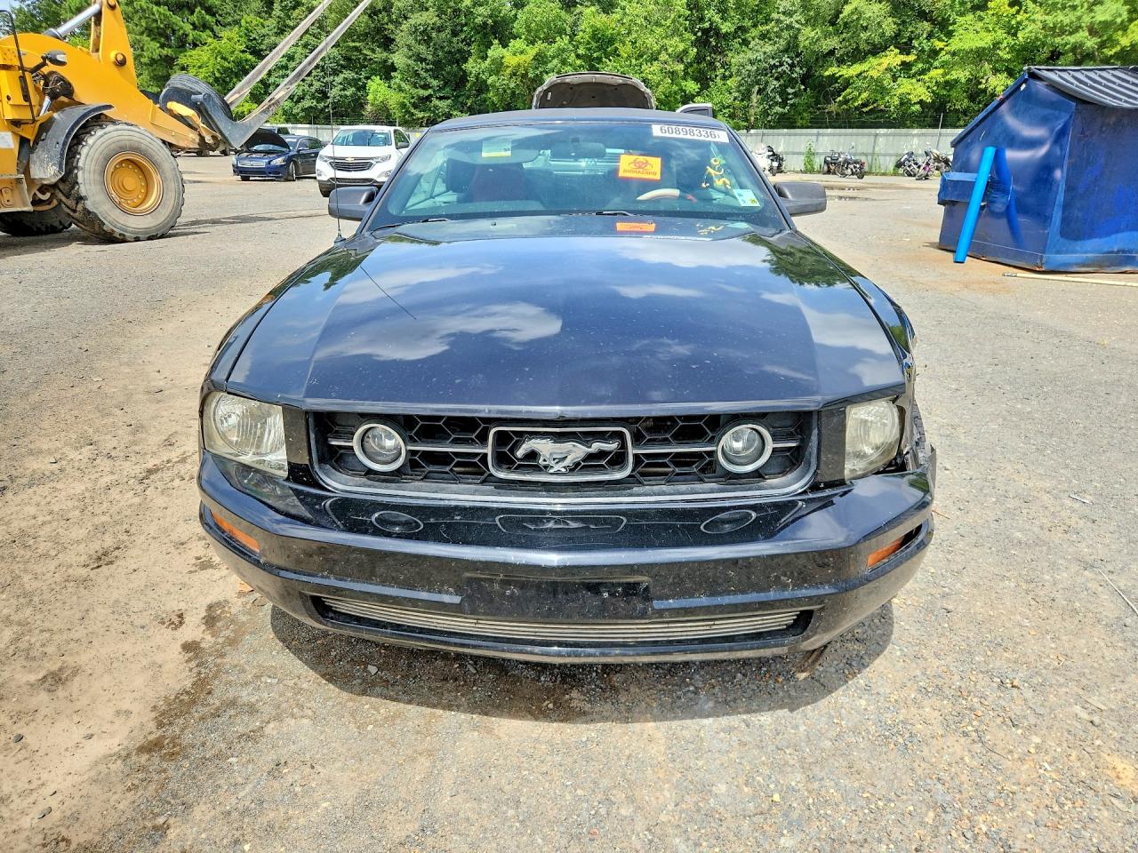 2006 Ford Mustang Convertible Black vin: 1ZVHT84N165102754