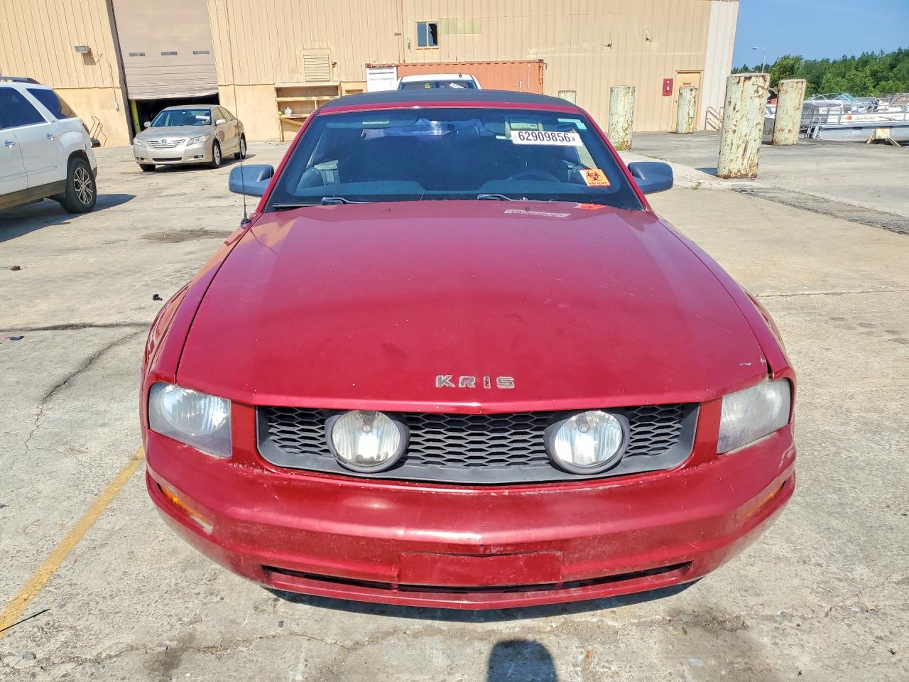 2008 Ford Mustang Red vin: 1ZVHT84N185118729