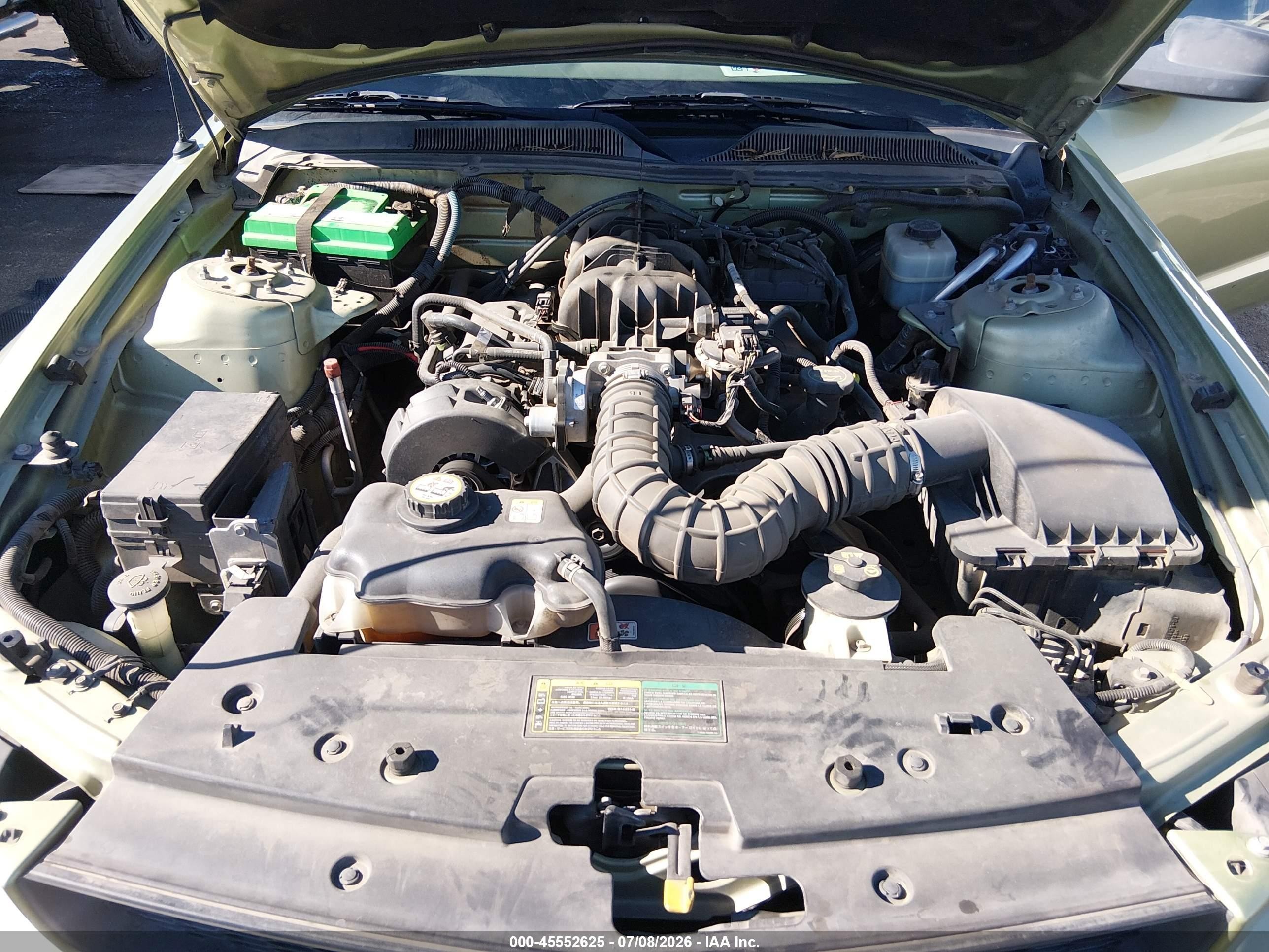 2005 Ford Mustang   Green vin: 1ZVHT84N255226756