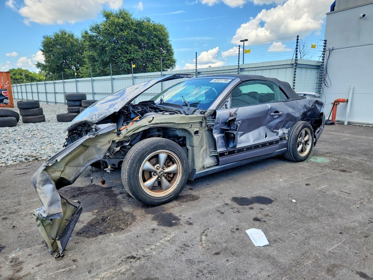 2006 Ford Mustang Gray vin: 1ZVHT84N265259743