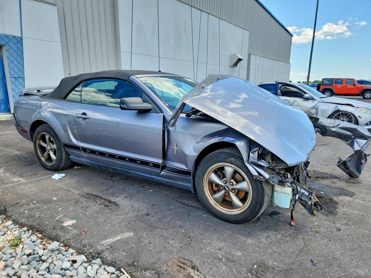 2006 Ford Mustang Gray vin: 1ZVHT84N265259743