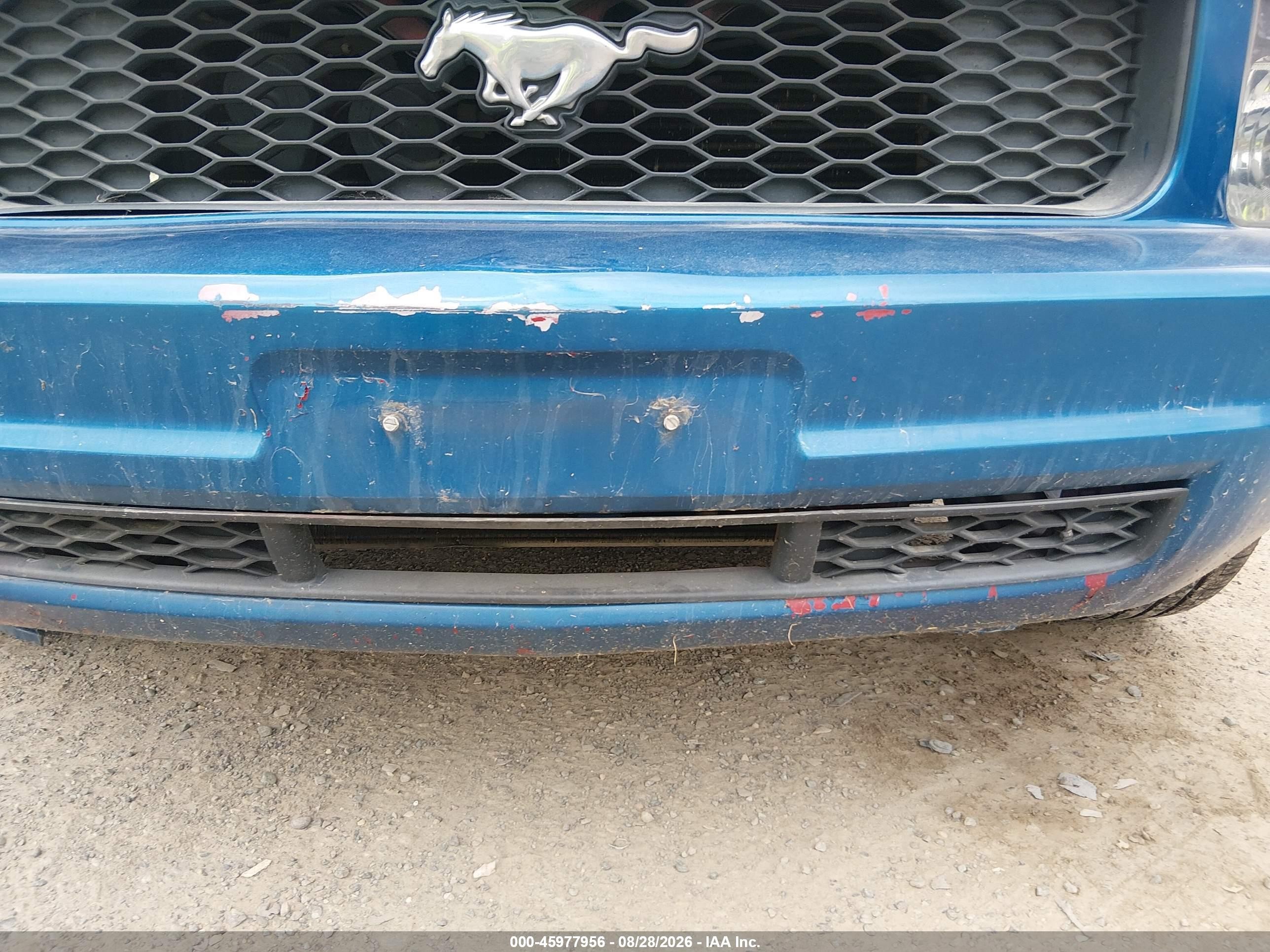 2008 Ford Mustang V6 Deluxe/v6 Premium Blue vin: 1ZVHT84N285141095