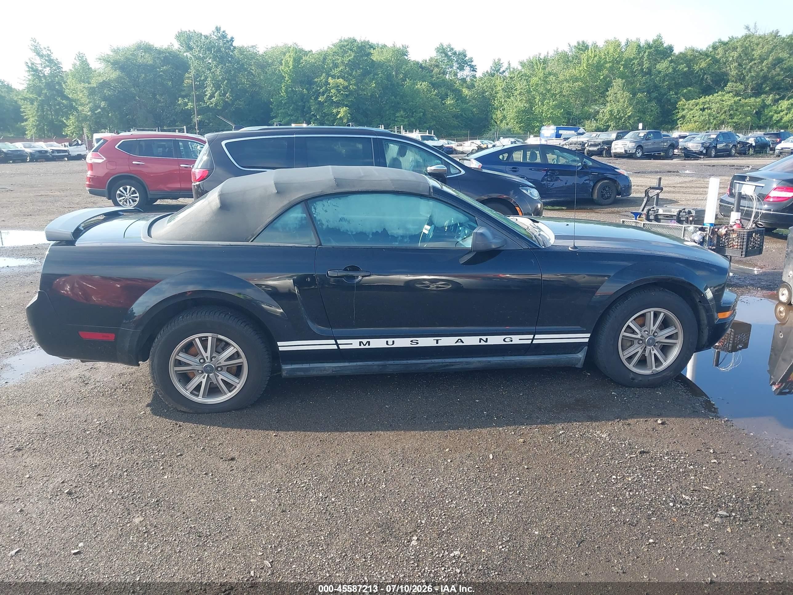 2005 Ford Mustang   Черный vin: 1ZVHT84N355192598