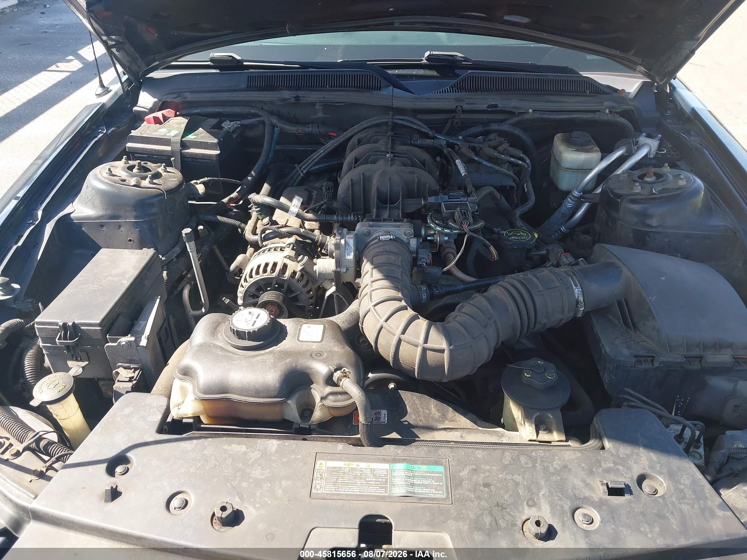 2007 Ford Mustang   Black vin: 1ZVHT84N375254567