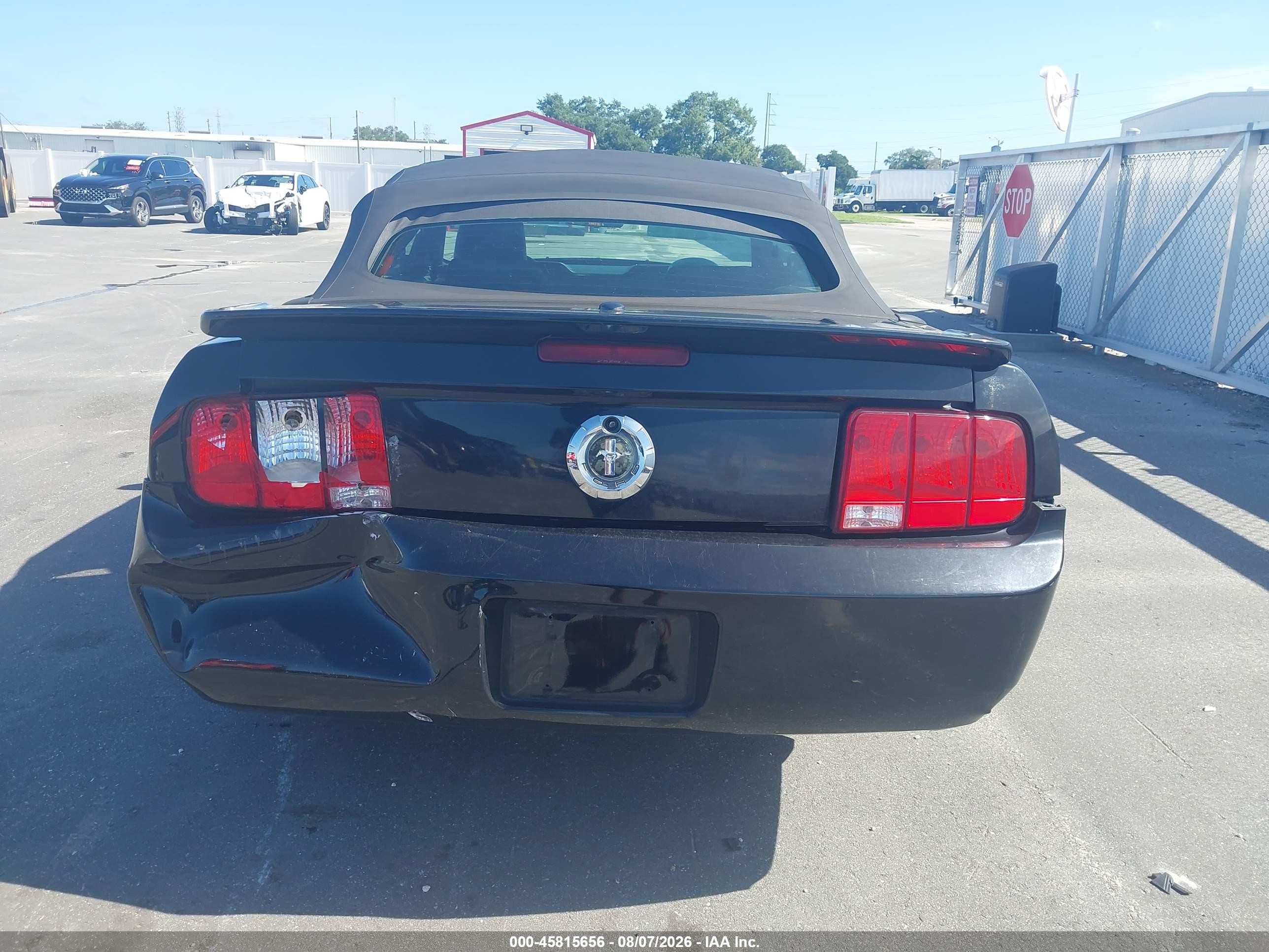 2007 Ford Mustang   Black vin: 1ZVHT84N375254567