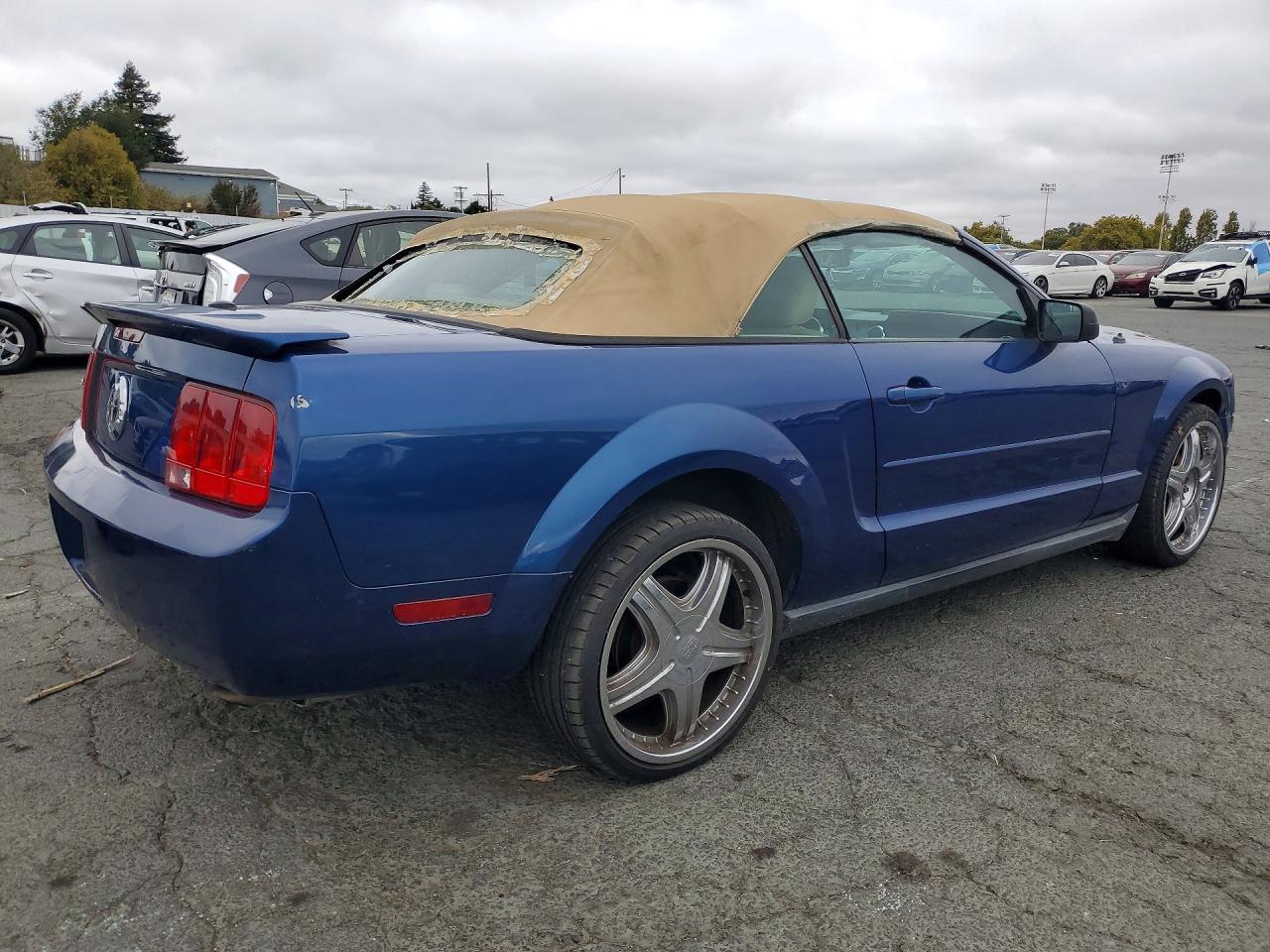 2008 Ford Mustang Blue vin: 1ZVHT84N385204835