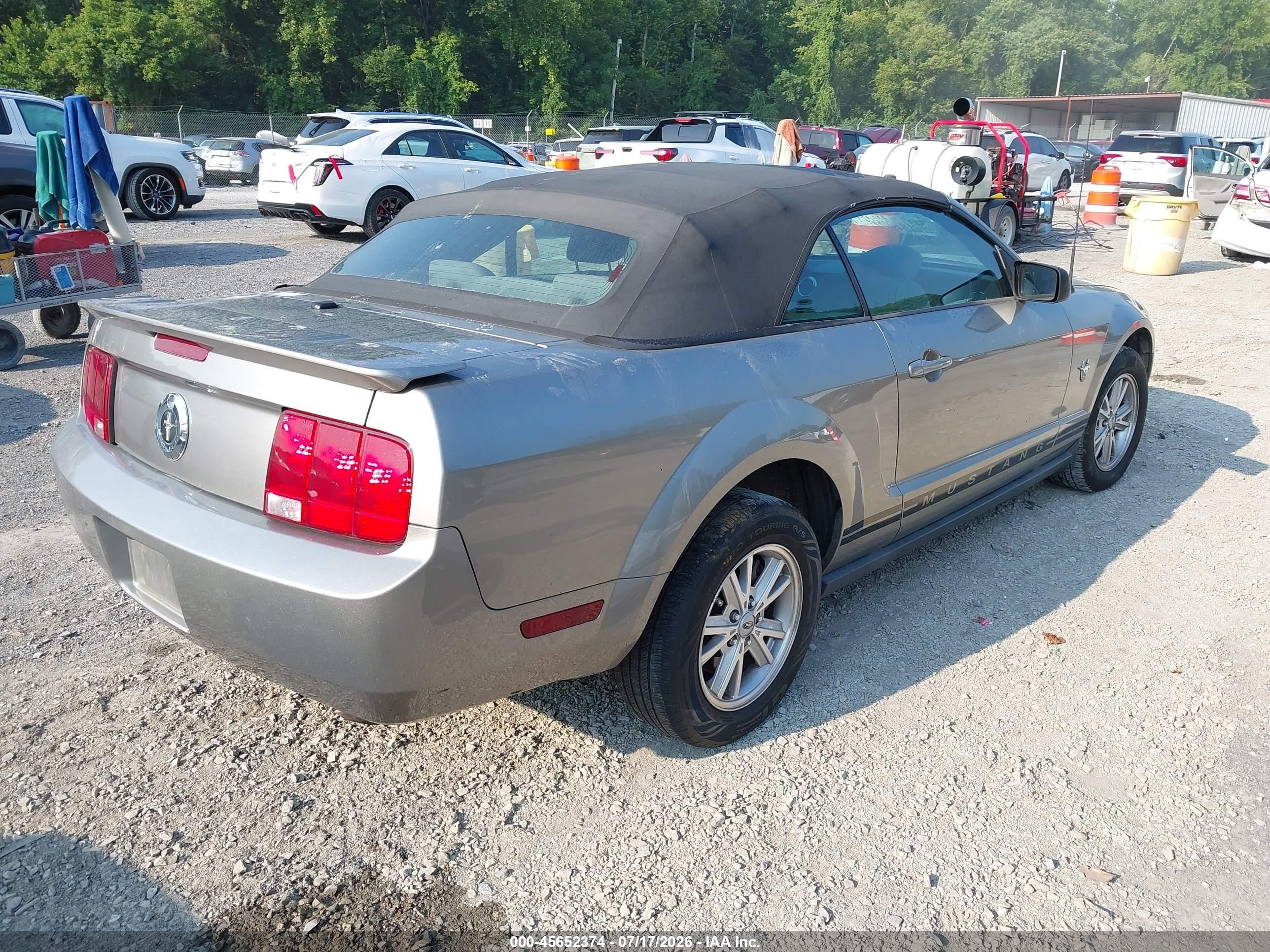 2009 Ford Mustang V6/v6 Premium Серый vin: 1ZVHT84N395108706