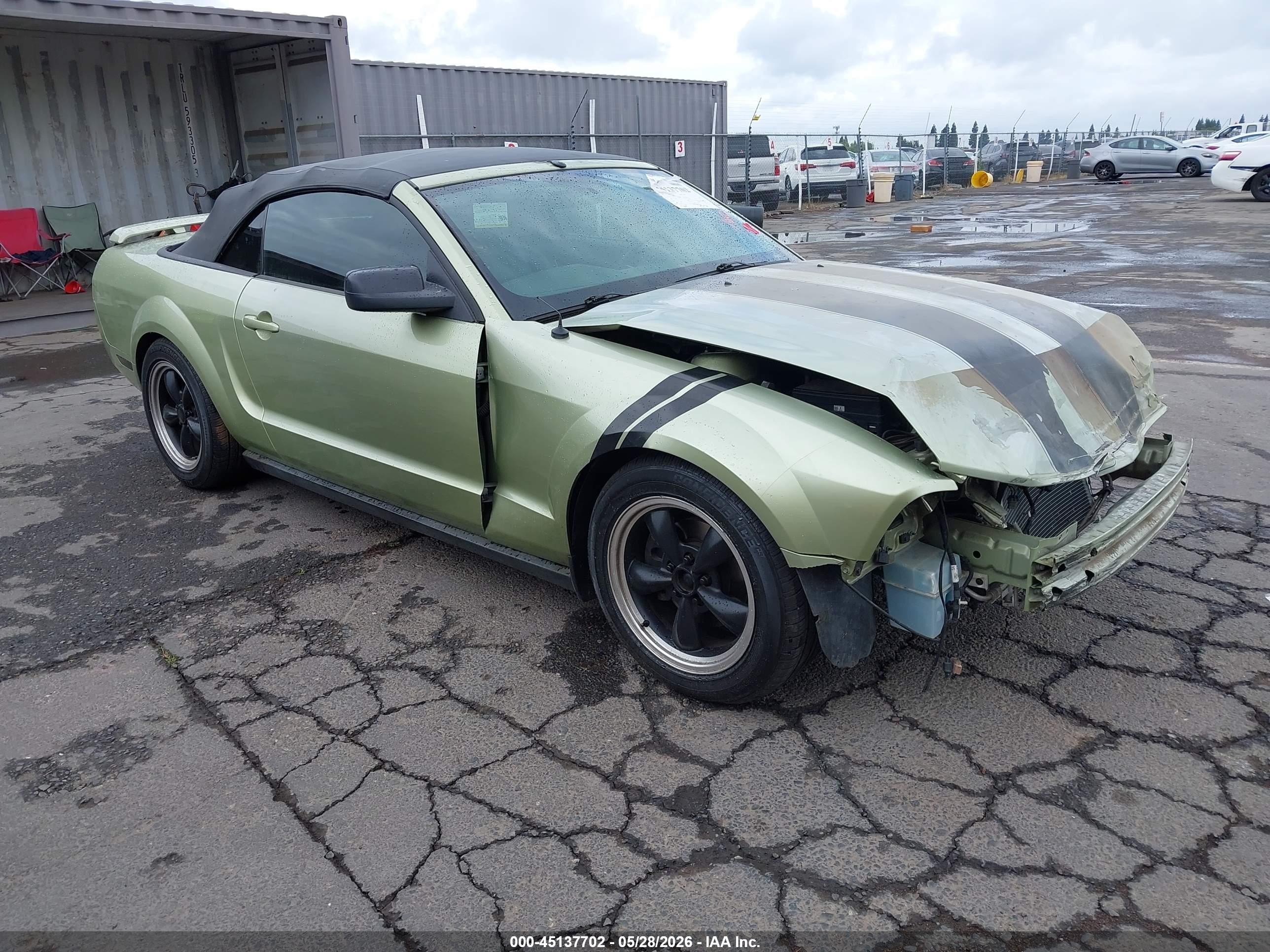 2005 Ford Mustang   Green vin: 1ZVHT84N455198877