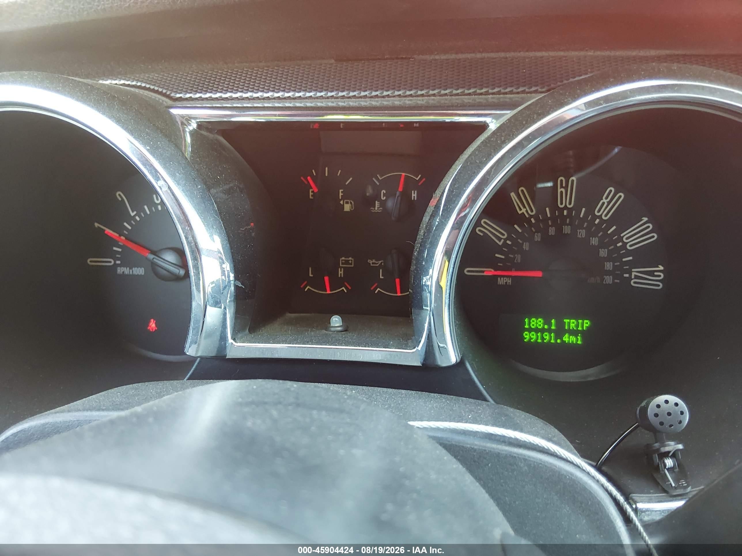2007 Ford Mustang V6 Deluxe/v6 Premium Red vin: 1ZVHT84N475335044