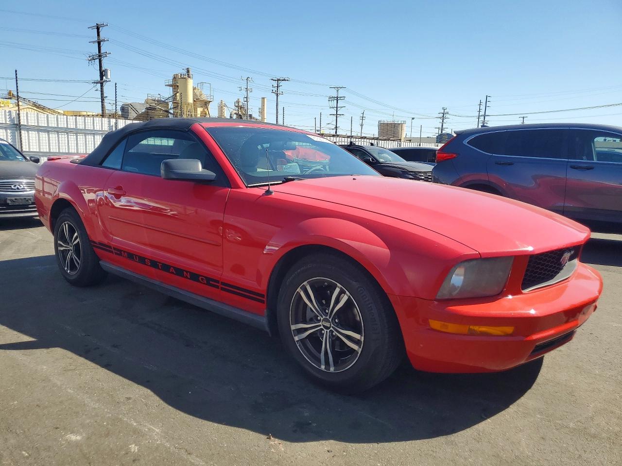 2008 Ford Mustang Red vin: 1ZVHT84N485206934