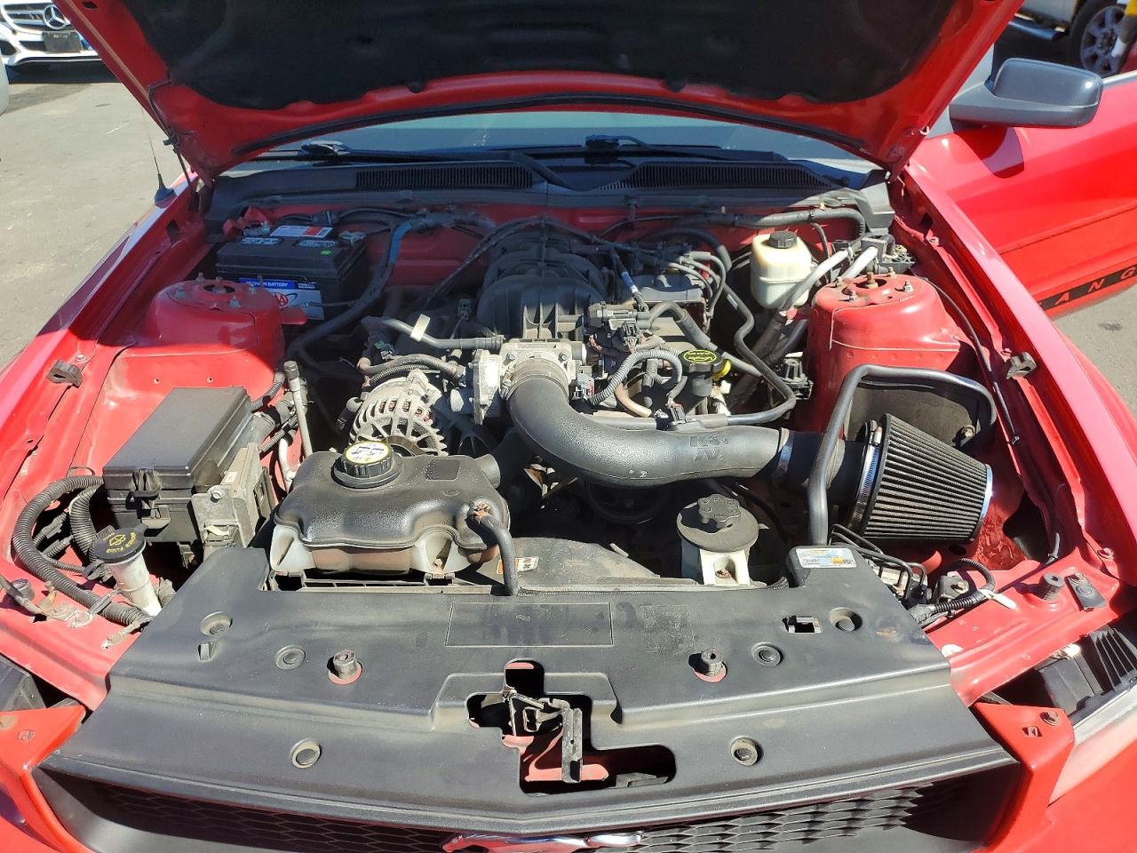 2008 Ford Mustang Red vin: 1ZVHT84N485206934