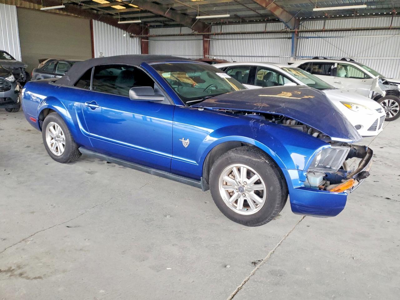 2009 Ford Mustang Blue vin: 1ZVHT84N495134568