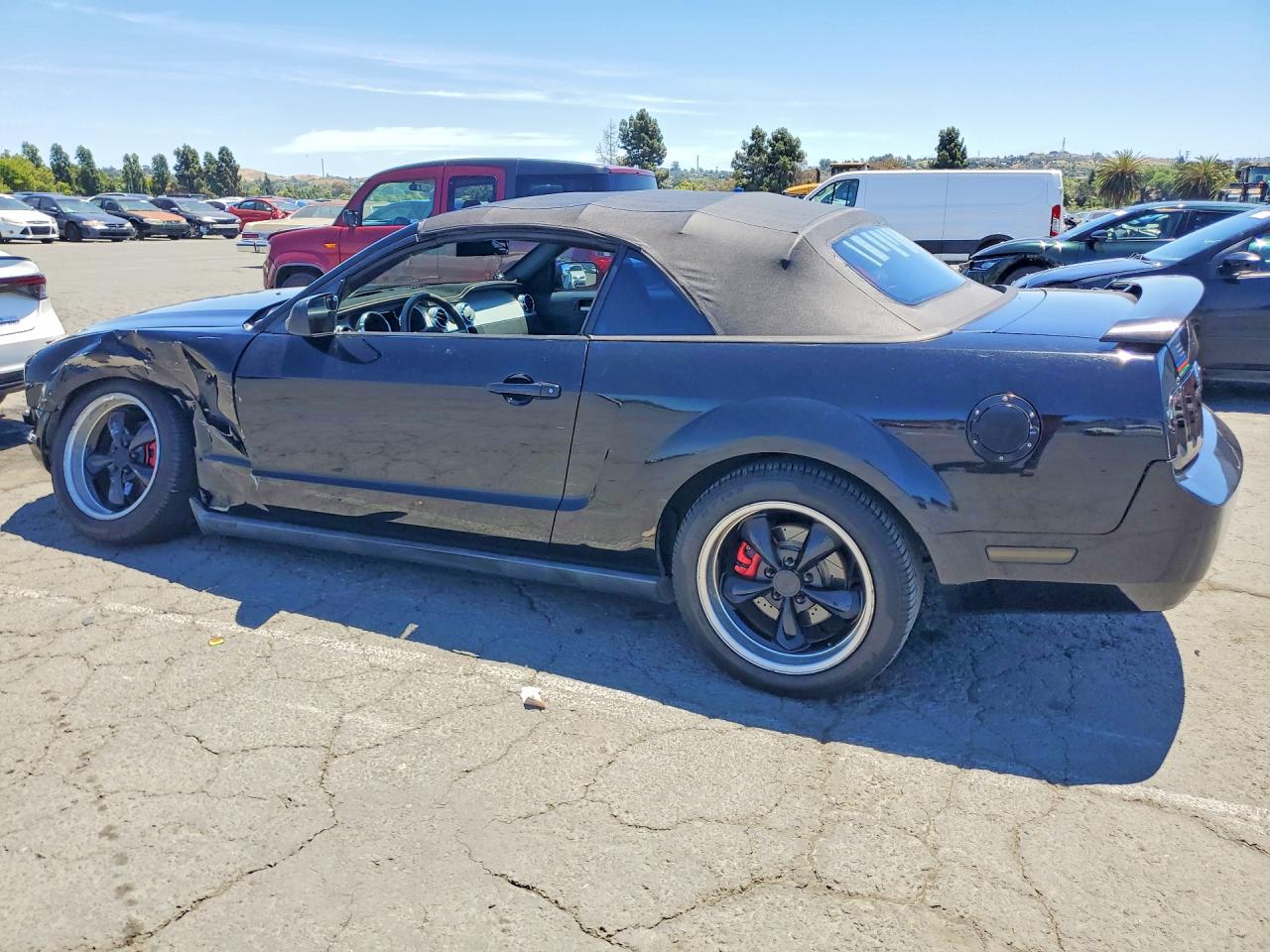 2006 Ford Mustang Black vin: 1ZVHT84N565118150