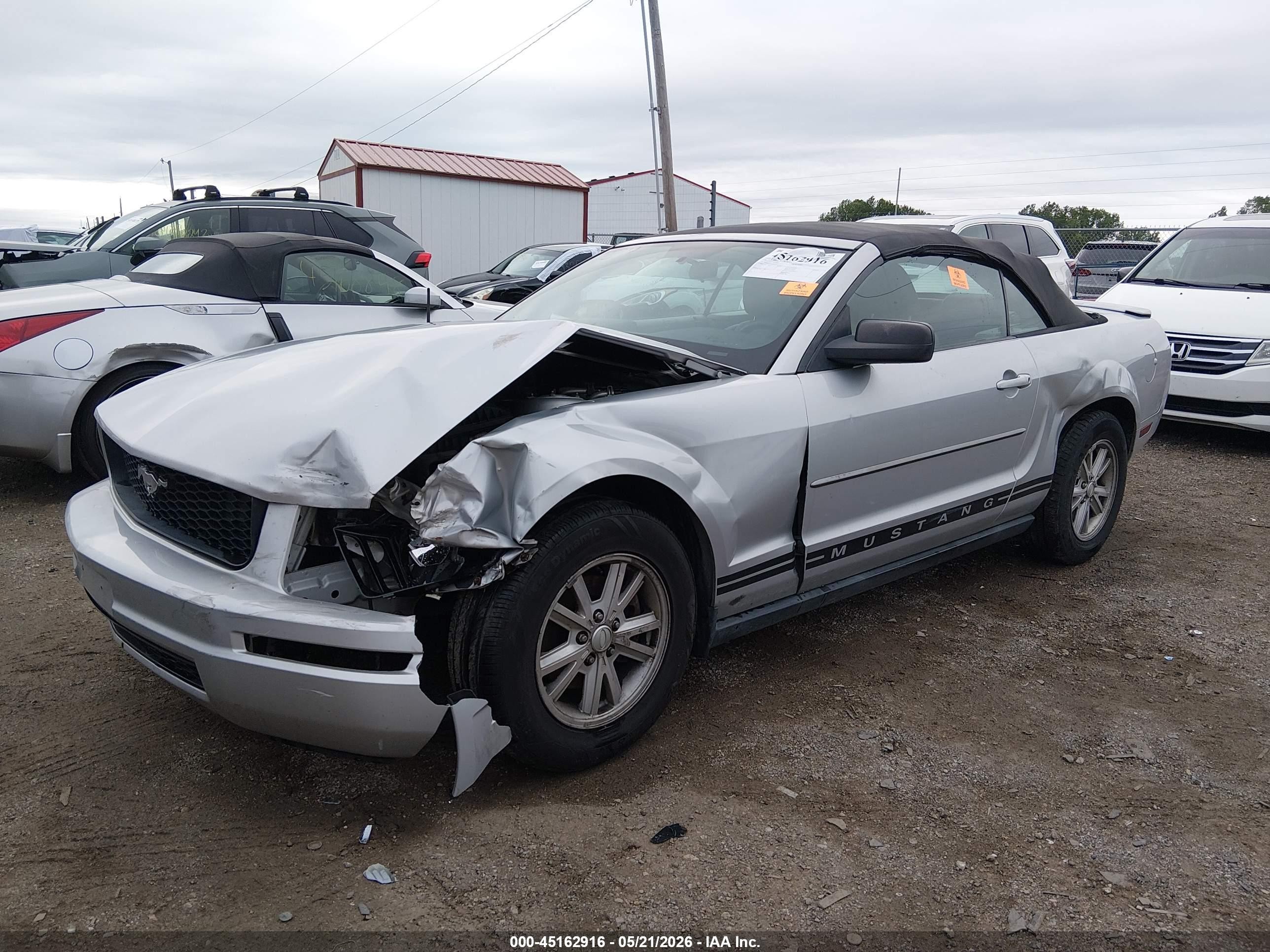 2008 Ford Mustang V6 Deluxe/v6 Premium Silver vin: 1ZVHT84N585190470