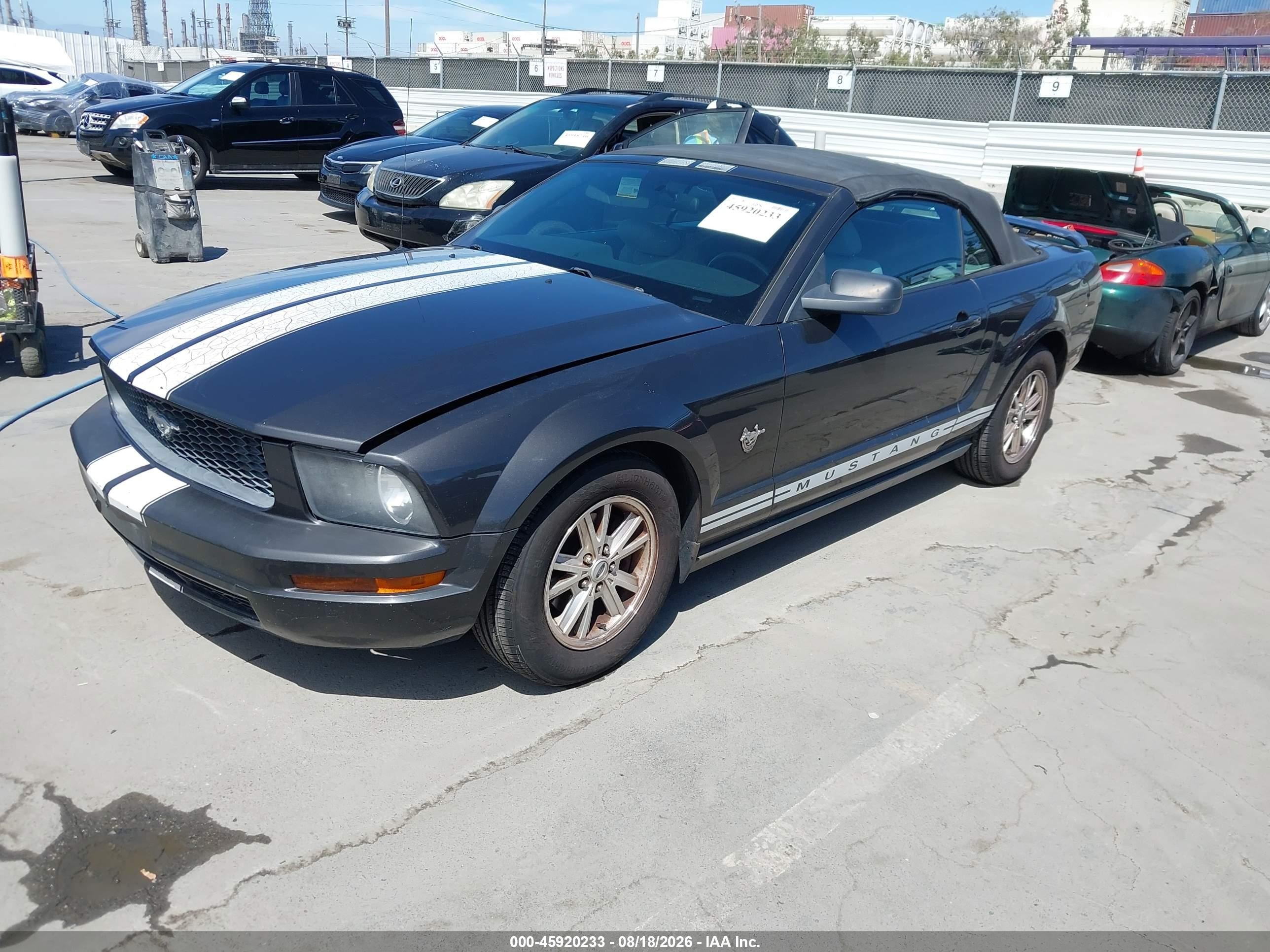2009 Ford Mustang V6/v6 Premium Gray vin: 1ZVHT84N595108223
