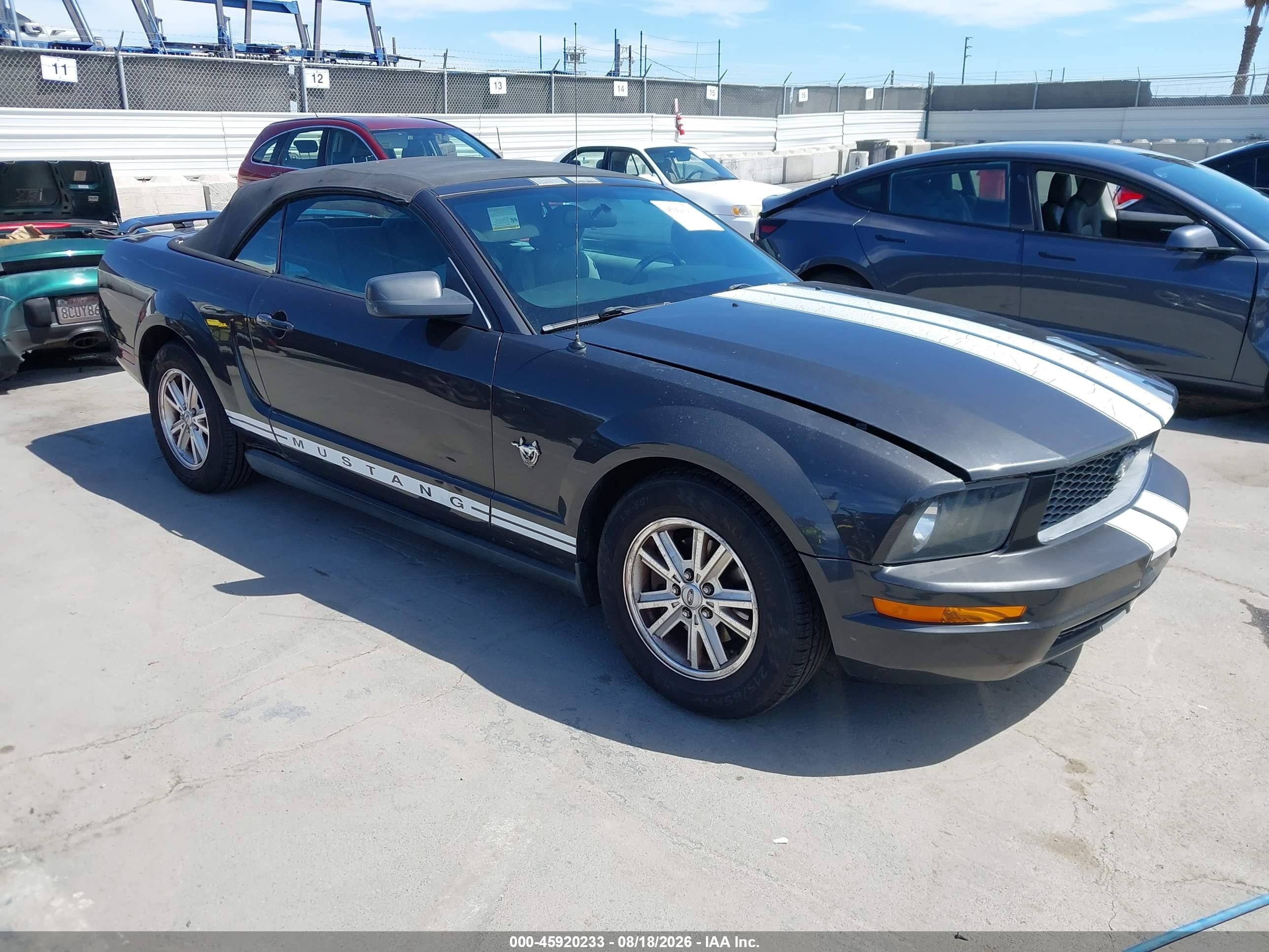 2009 Ford Mustang V6/v6 Premium Gray vin: 1ZVHT84N595108223