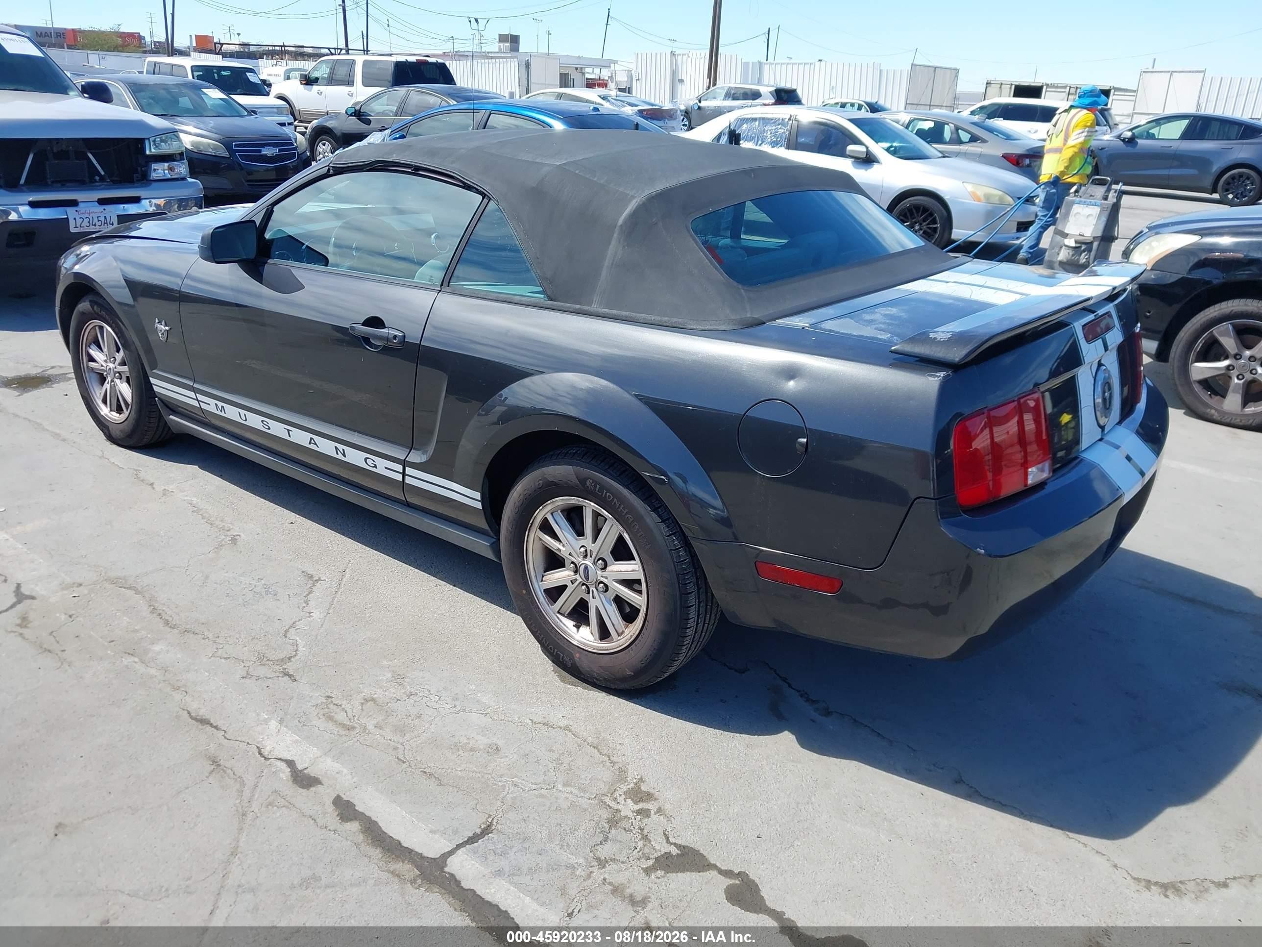 2009 Ford Mustang V6/v6 Premium Gray vin: 1ZVHT84N595108223