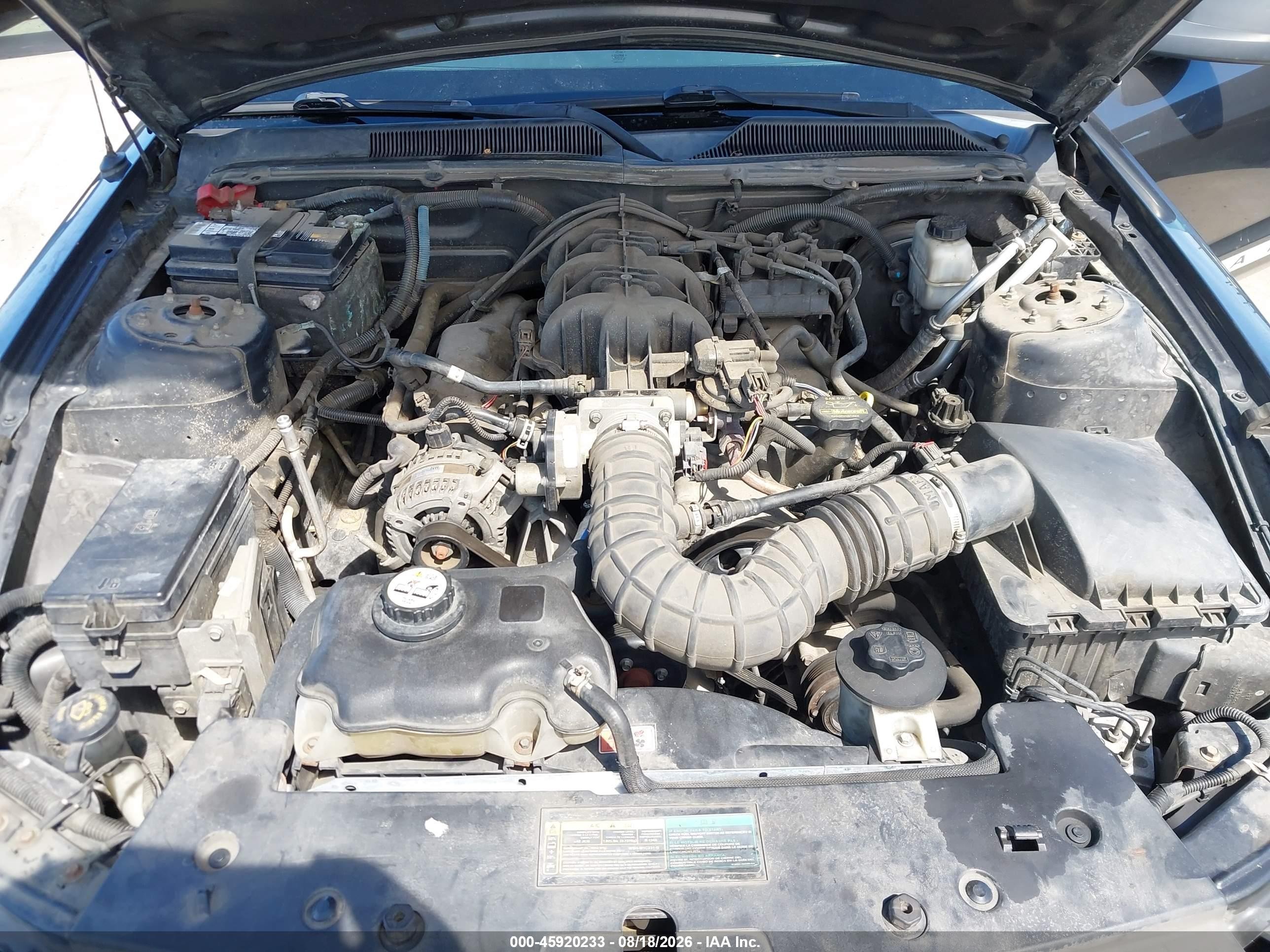 2009 Ford Mustang V6/v6 Premium Gray vin: 1ZVHT84N595108223