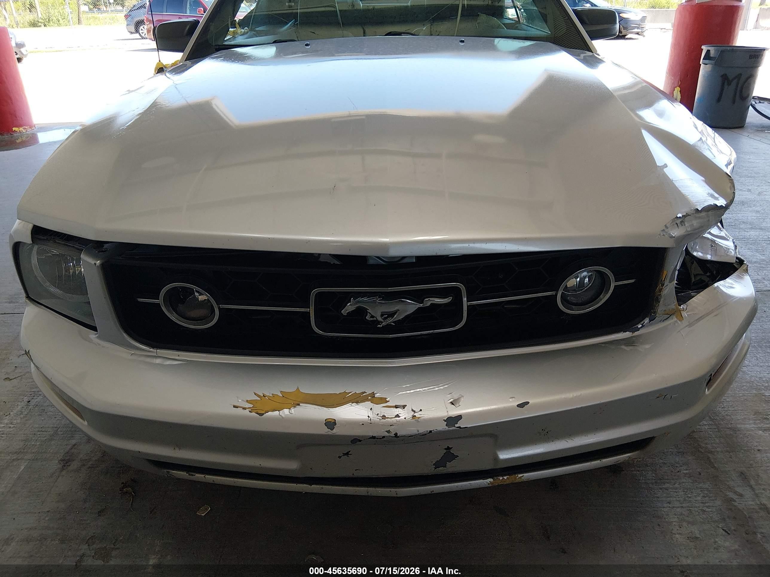 2007 Ford Mustang V6 Deluxe/v6 Premium Silver vin: 1ZVHT84N675324482