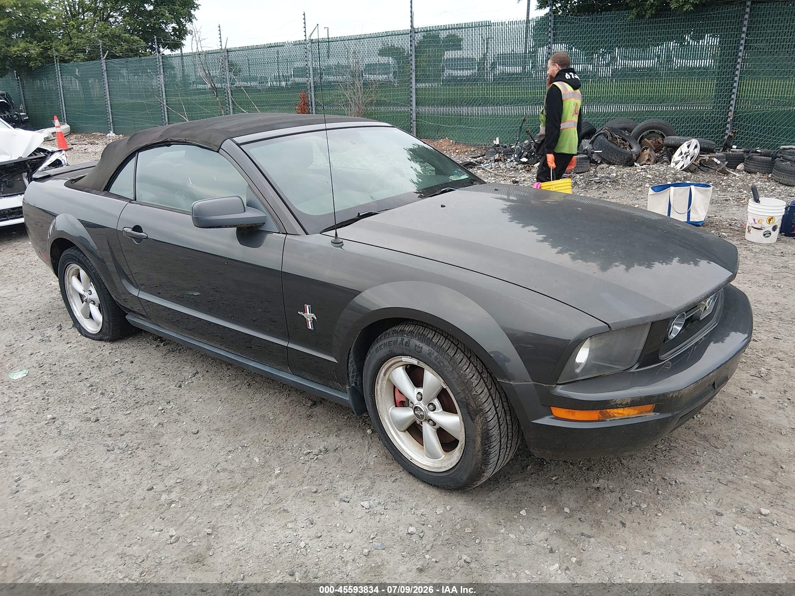 2007 Ford Mustang V6 Deluxe/v6 Premium Gray vin: 1ZVHT84N675364769