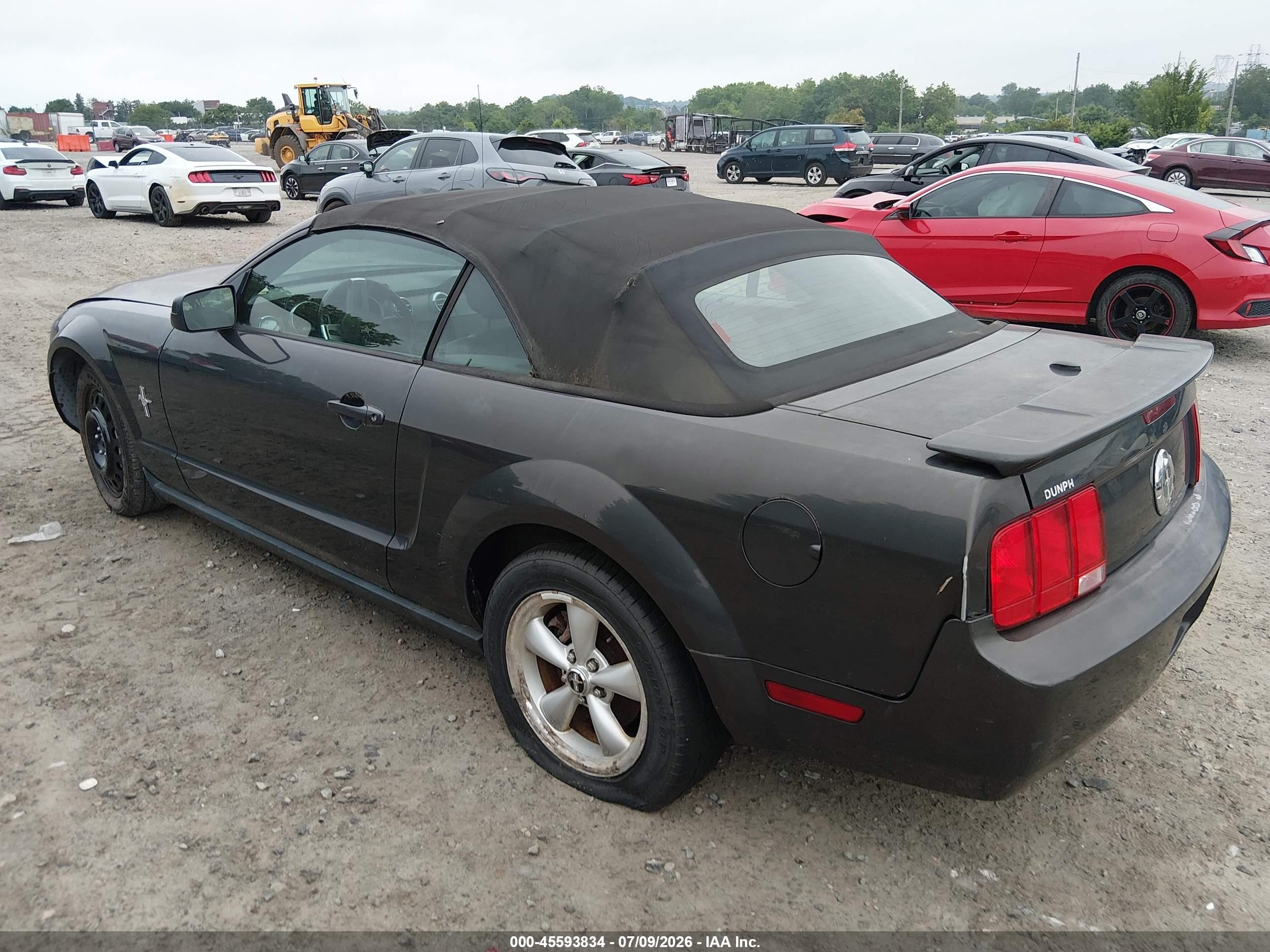 2007 Ford Mustang V6 Deluxe/v6 Premium Gray vin: 1ZVHT84N675364769
