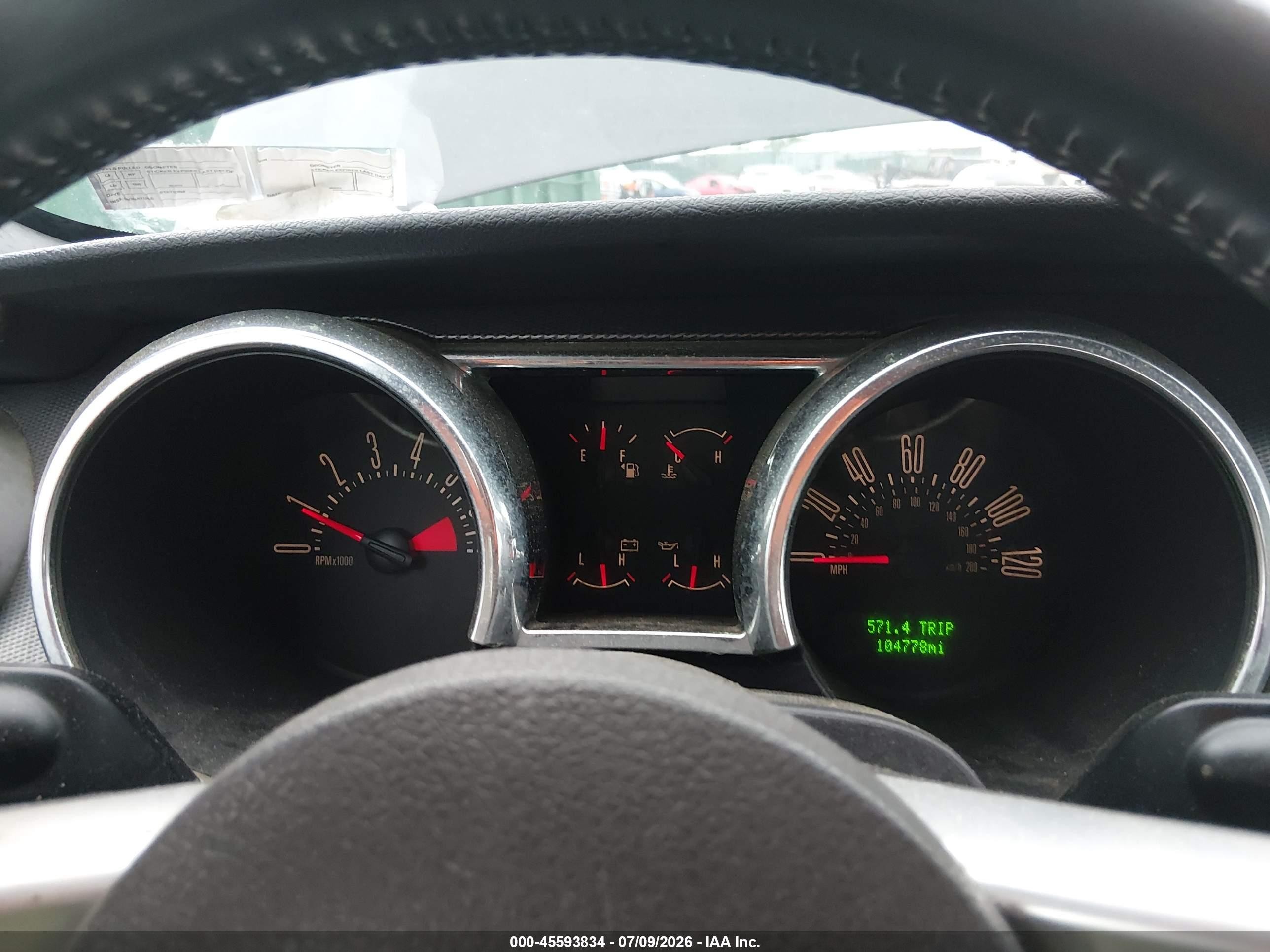 2007 Ford Mustang V6 Deluxe/v6 Premium Gray vin: 1ZVHT84N675364769