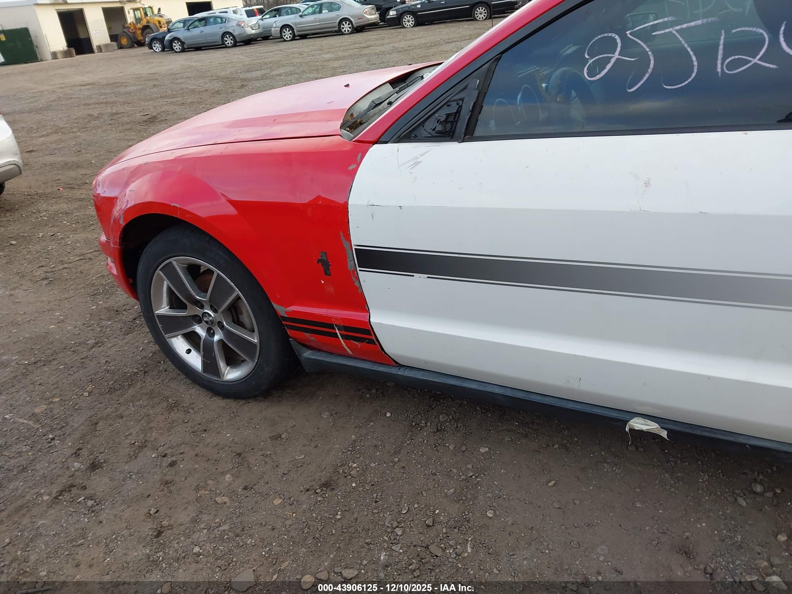 2008 Ford Mustang V6 Deluxe/v6 Premium Красный vin: 1ZVHT84N685188369